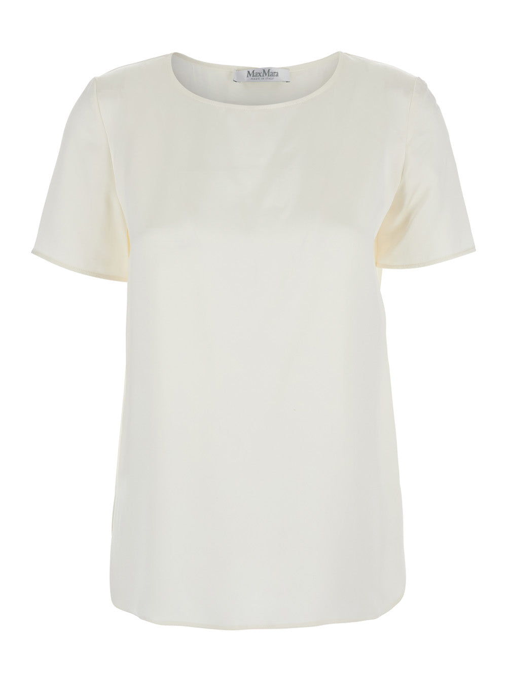 Max Mara Women 'Dida' White Top In Silk Woman