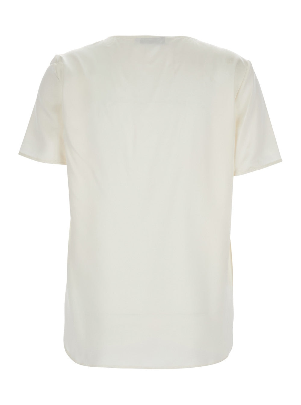 Max Mara Women 'Dida' White Top In Silk Woman