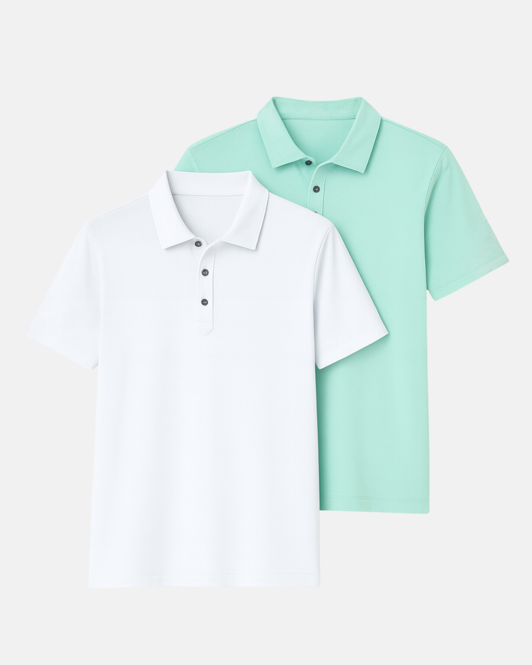 Buki Cinqo Polo 2-Pack - White/Julep - Men