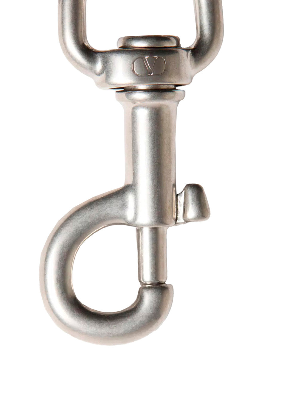 Valentino Garavani Men Metallic Keyring With Vlogo Charm In Brass Man