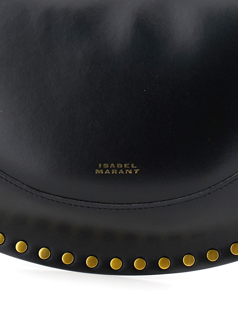 Isabel Marant Women Shoulder Bag 'Naoko' With Removable Strap And Logo Lettering Embossed On The Front In Black Leather For Women