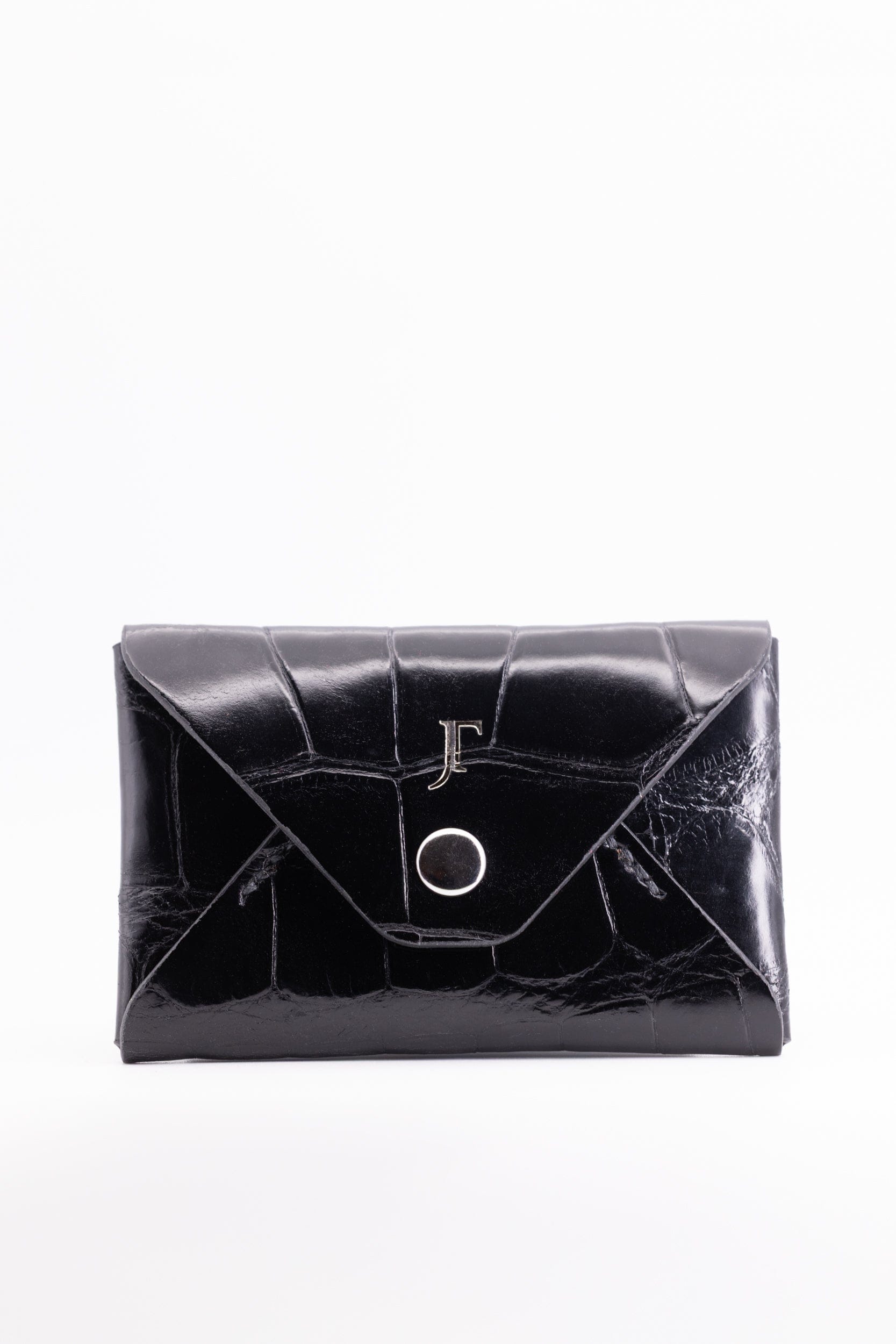 The Kenneth Envelope Card Wallet - Millennium Black Alligator