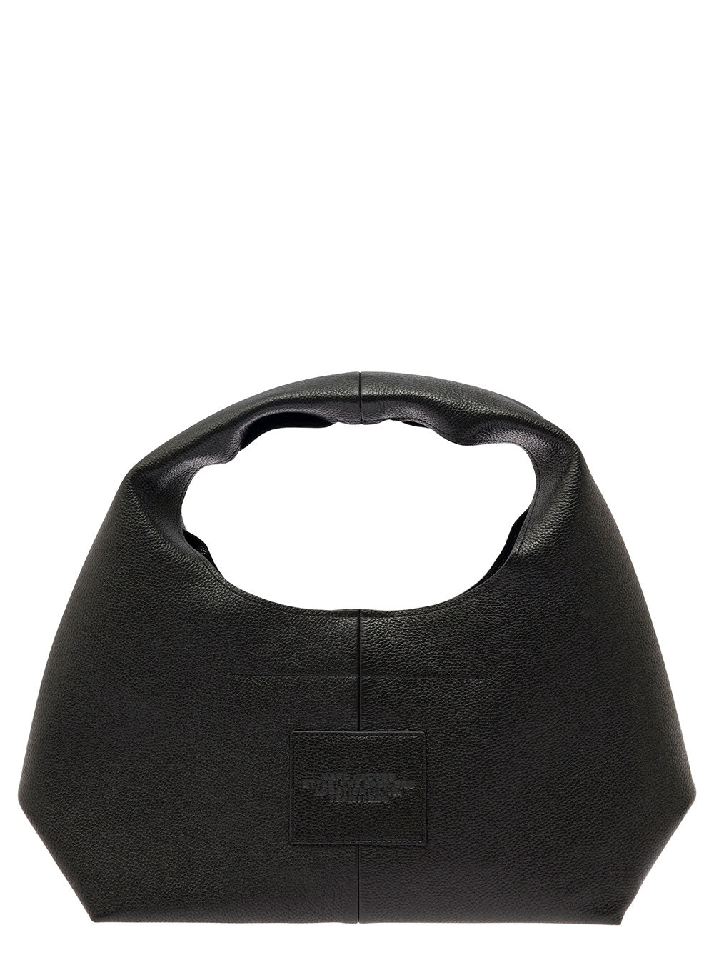 Marc Jacobs Women Shoulder Bag 'The Sack' With Logo Embossed In Black Pebbled Leather For Women