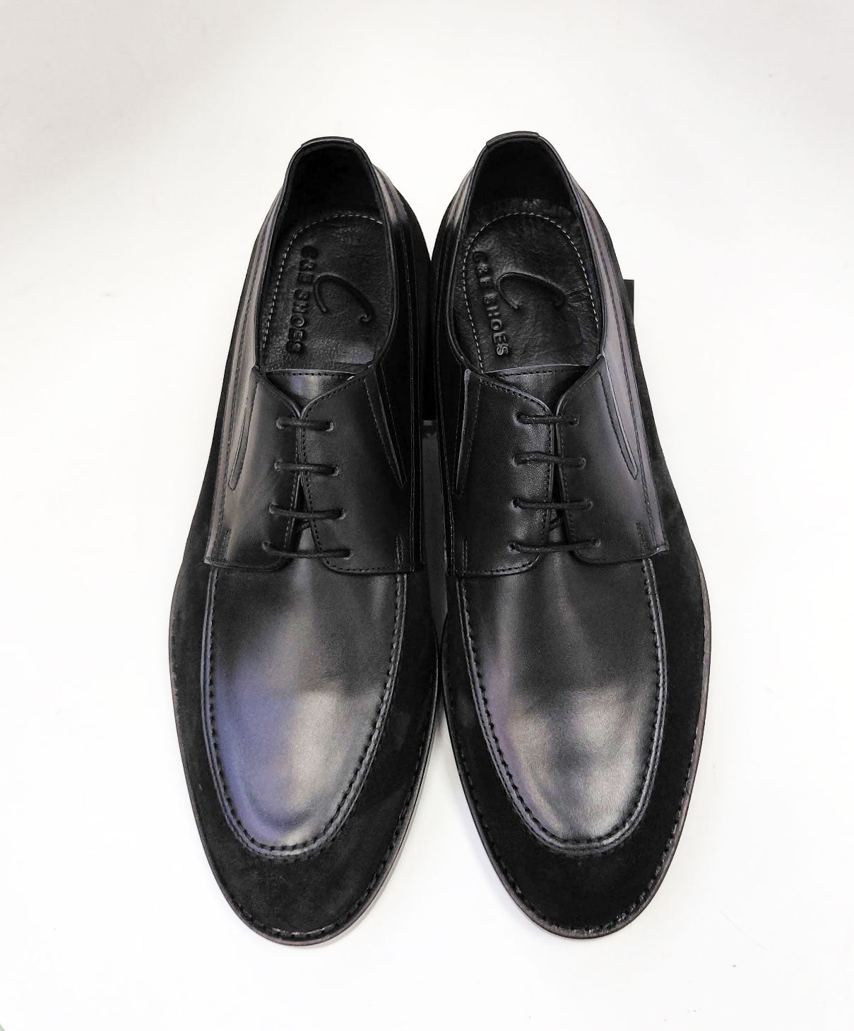 C Collection Leather Oxford - Black