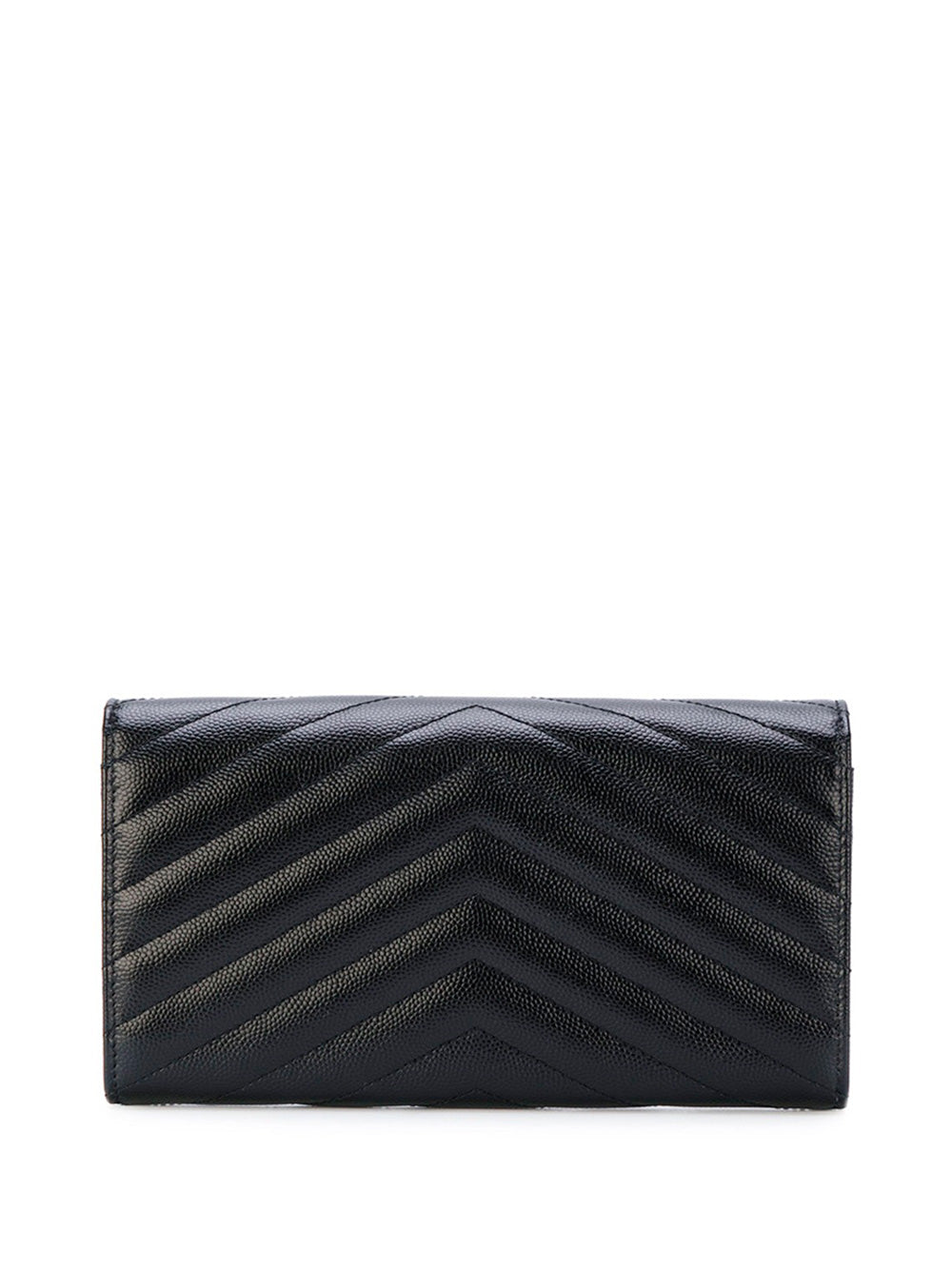 Saint Laurent Women Cassandre Matelassé Large Flap Wallet In Grain De Poudre Leather