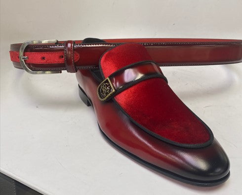 C Collection Leather Loafer - Red