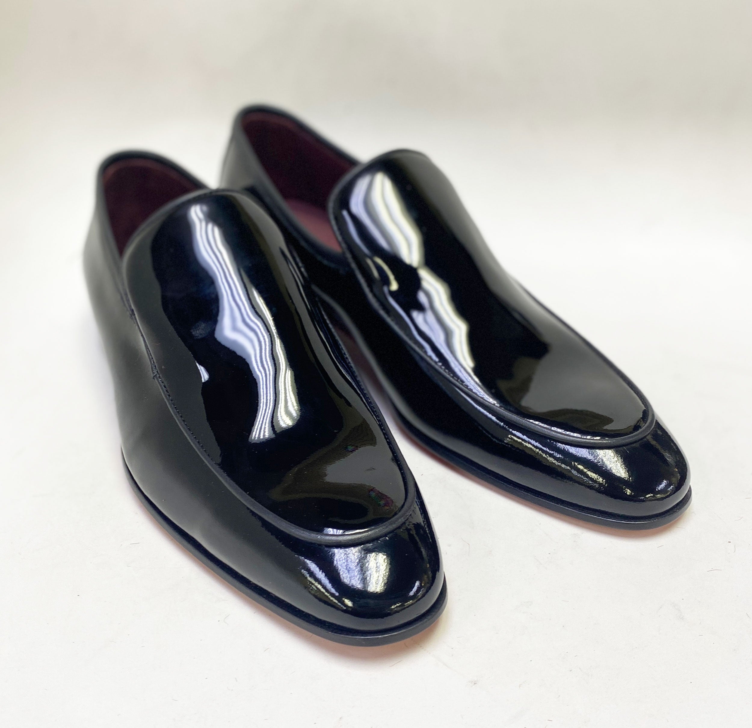 C Collection Patent Leather Loafer - Black