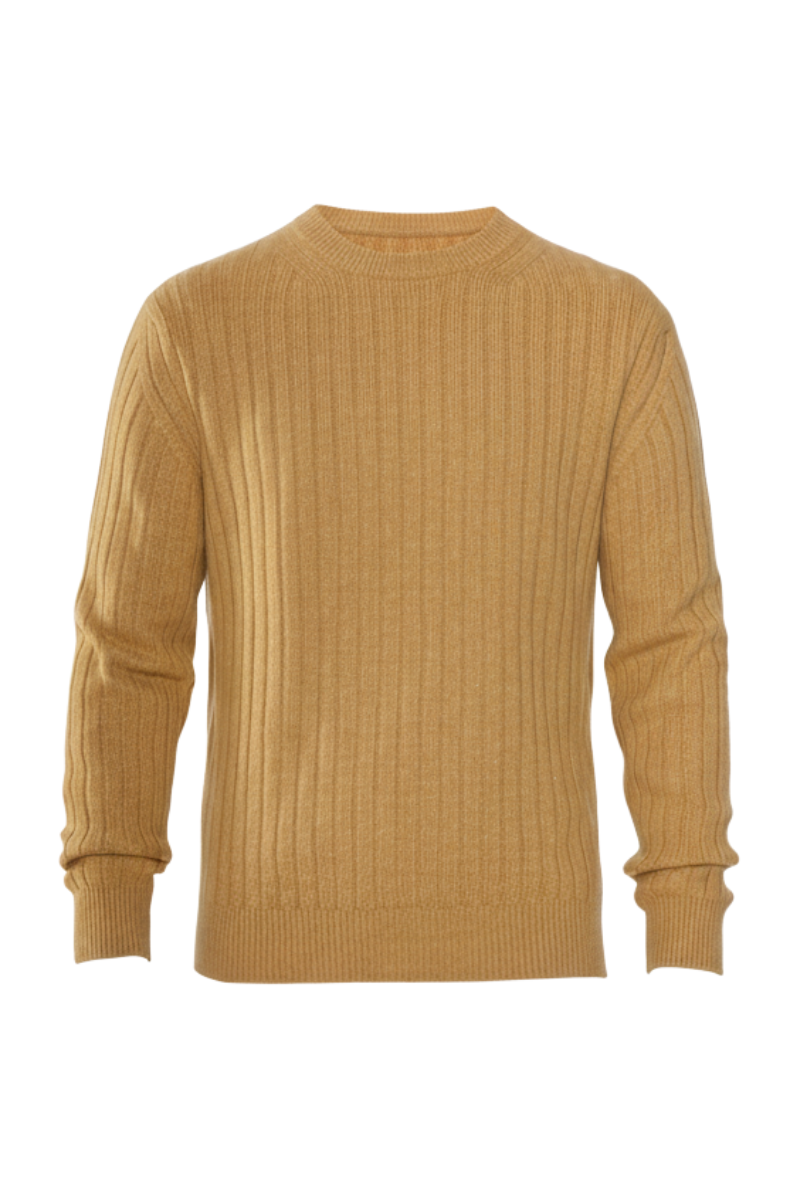 Brioni Ribbed Knit Cashmere Crewneck Sweater