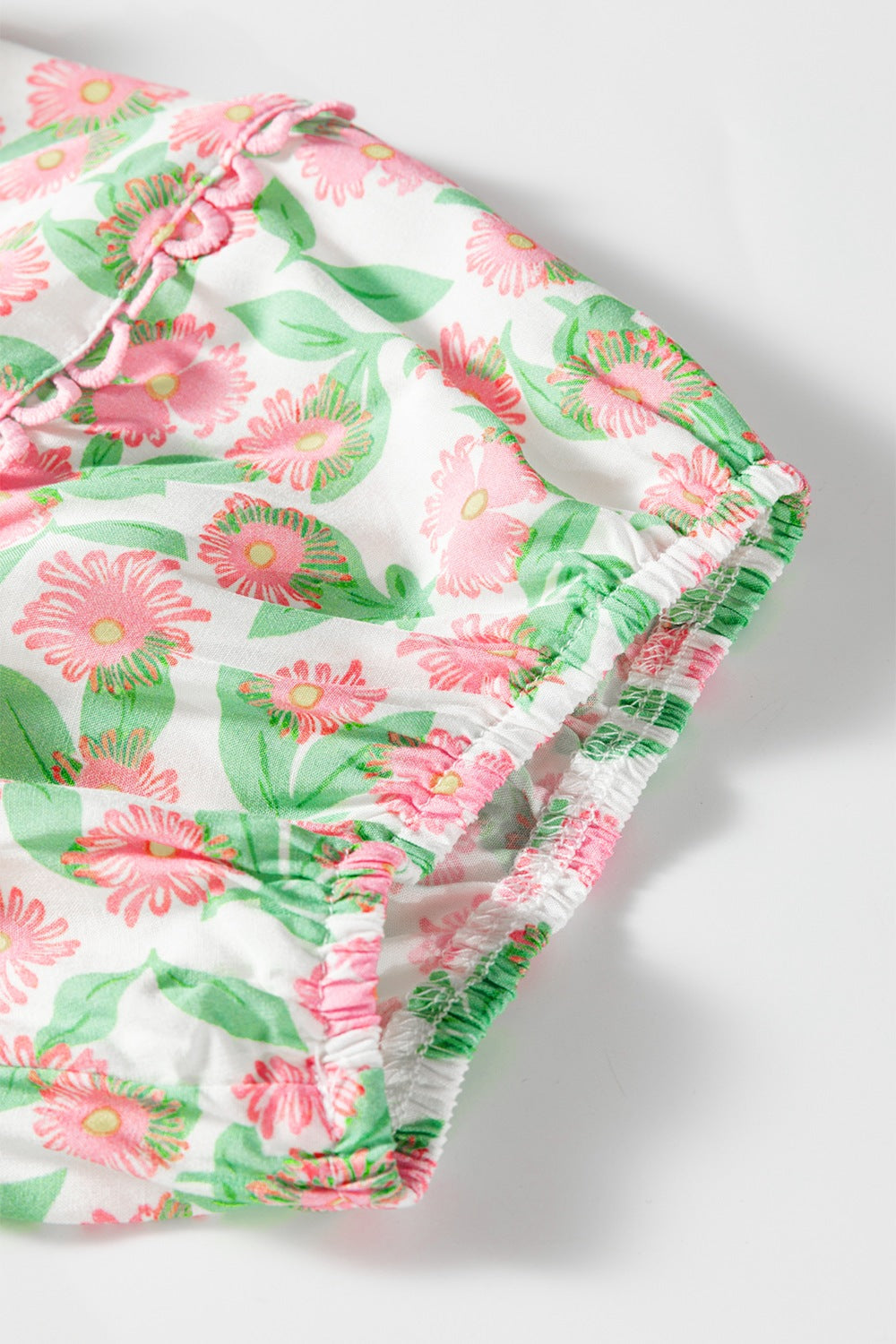 Floral Print Tiered Mini Dress