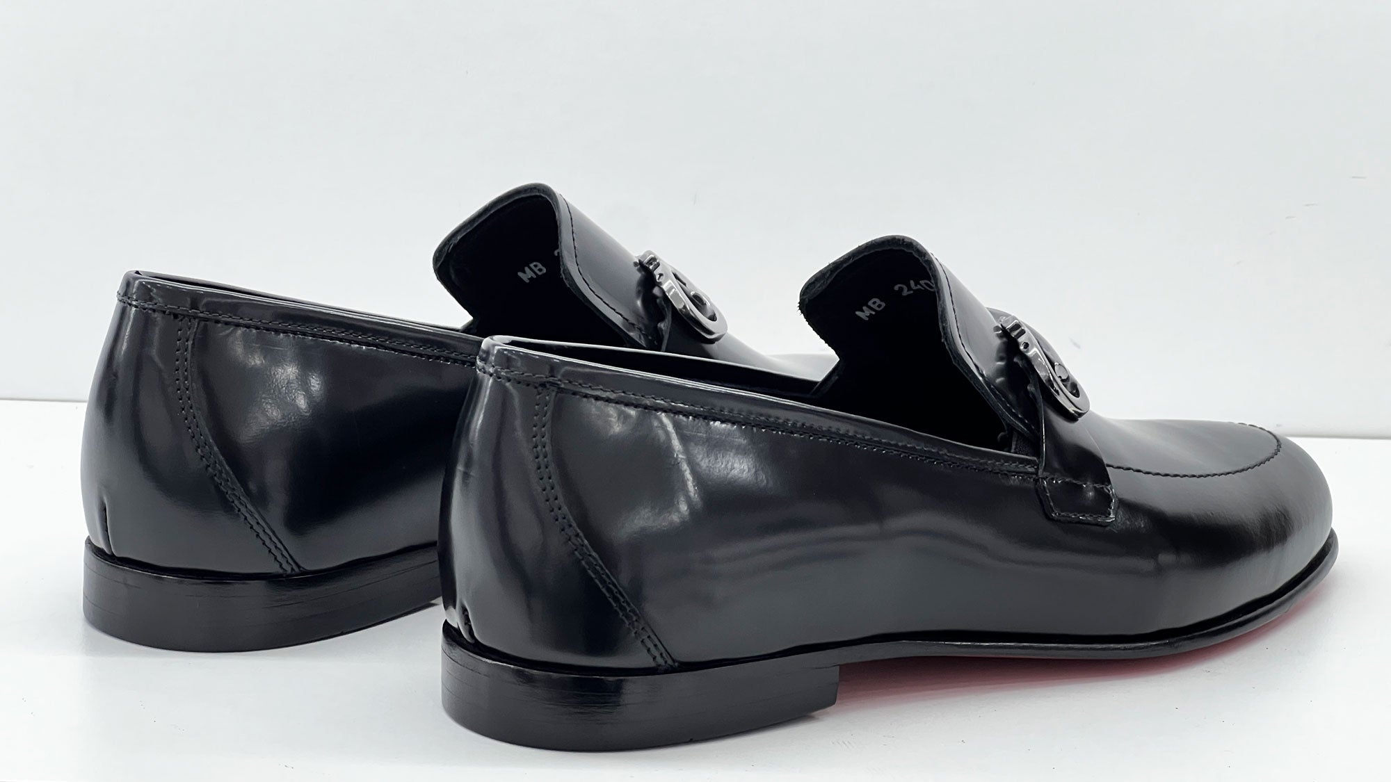 C Collection Leather Loafer - Black