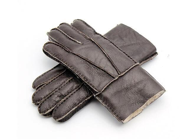 Gentleman's Genuine Sheepskin Shearling Gloves