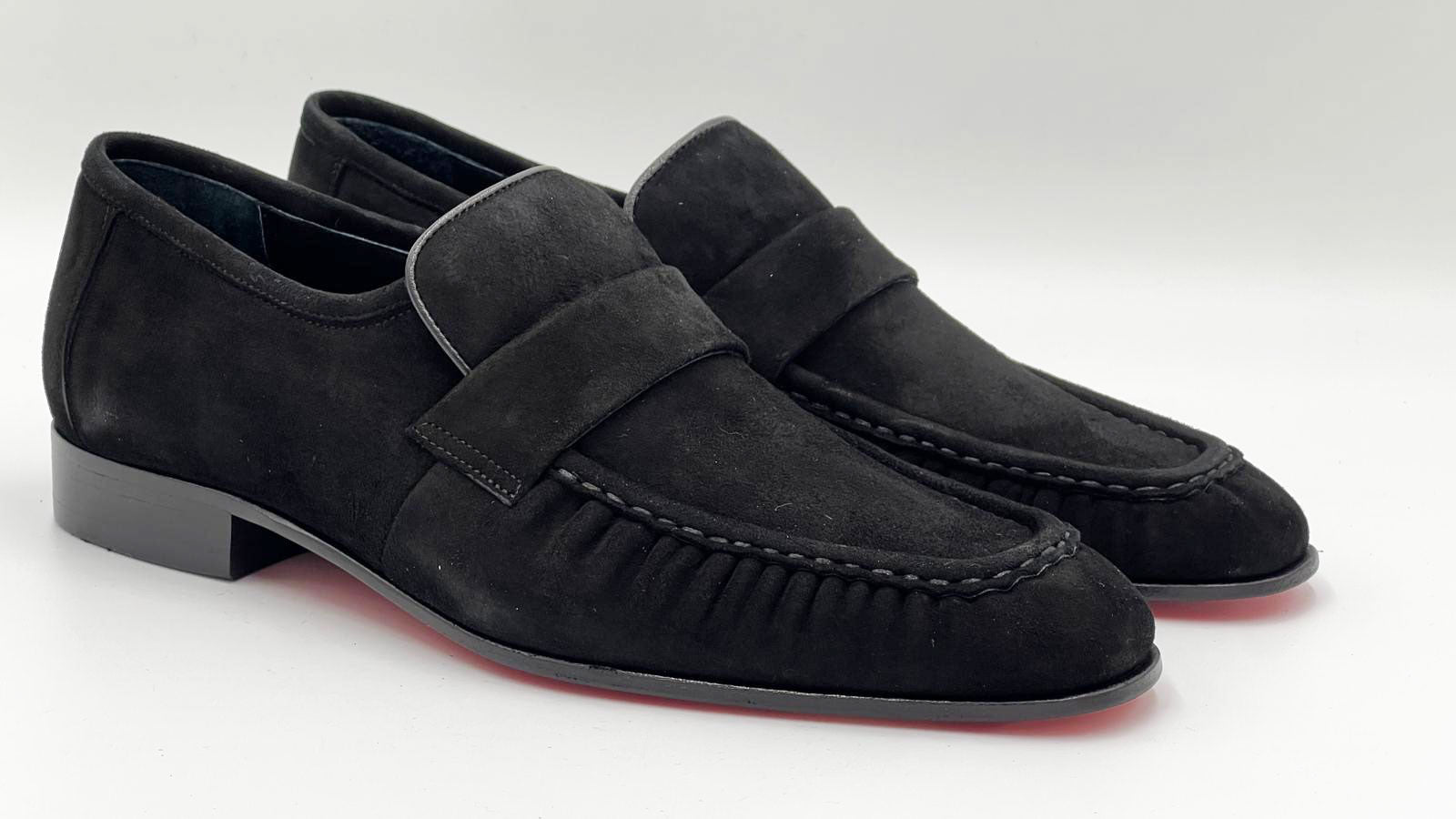 C Collection Suede Loafer - Black
