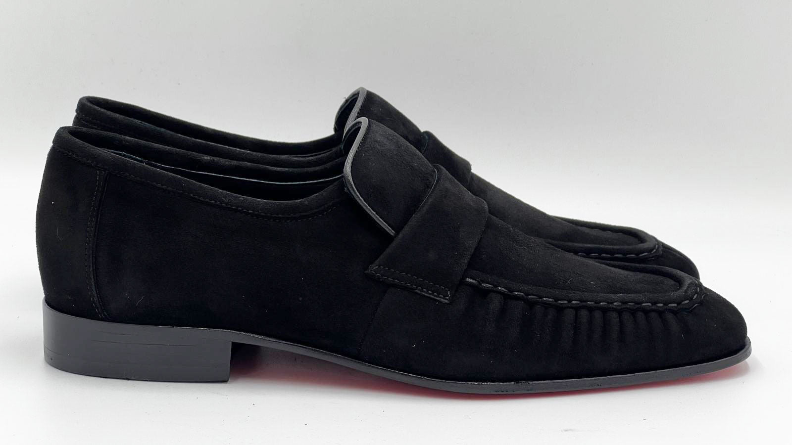 C Collection Suede Loafer - Black