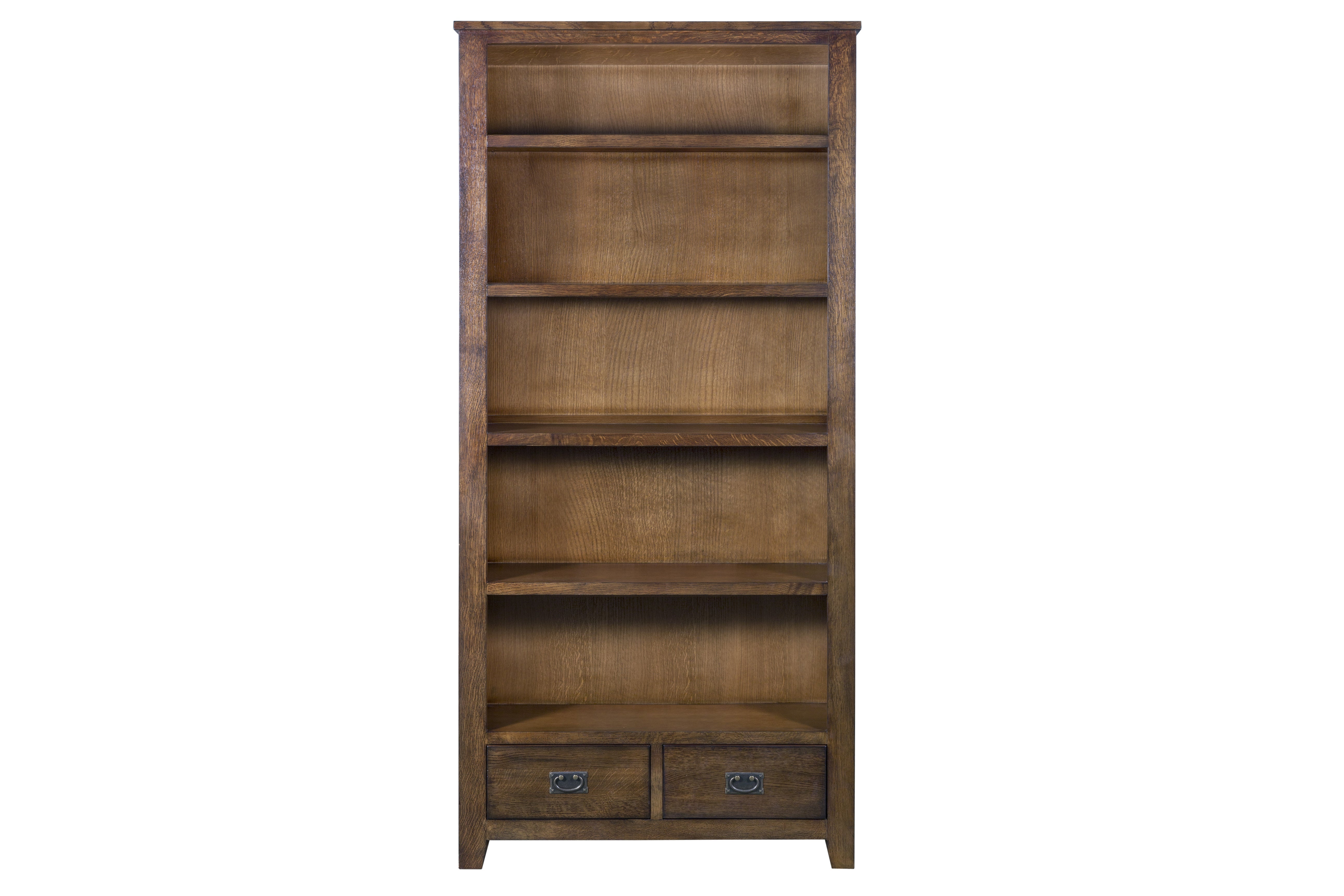 Mission Open Shelf Bookcase - Walnut