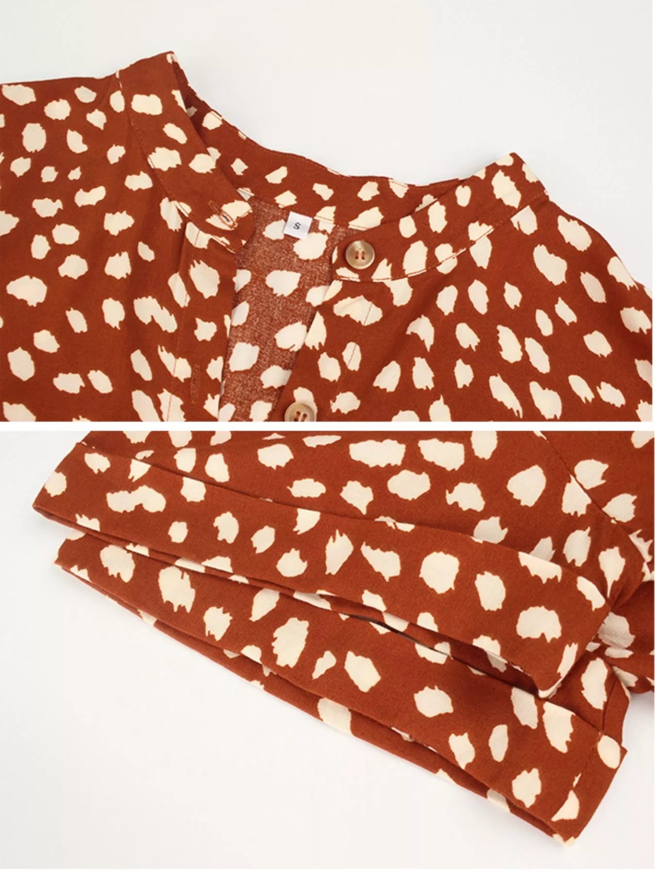 Animal Print Short Sleeve Dress