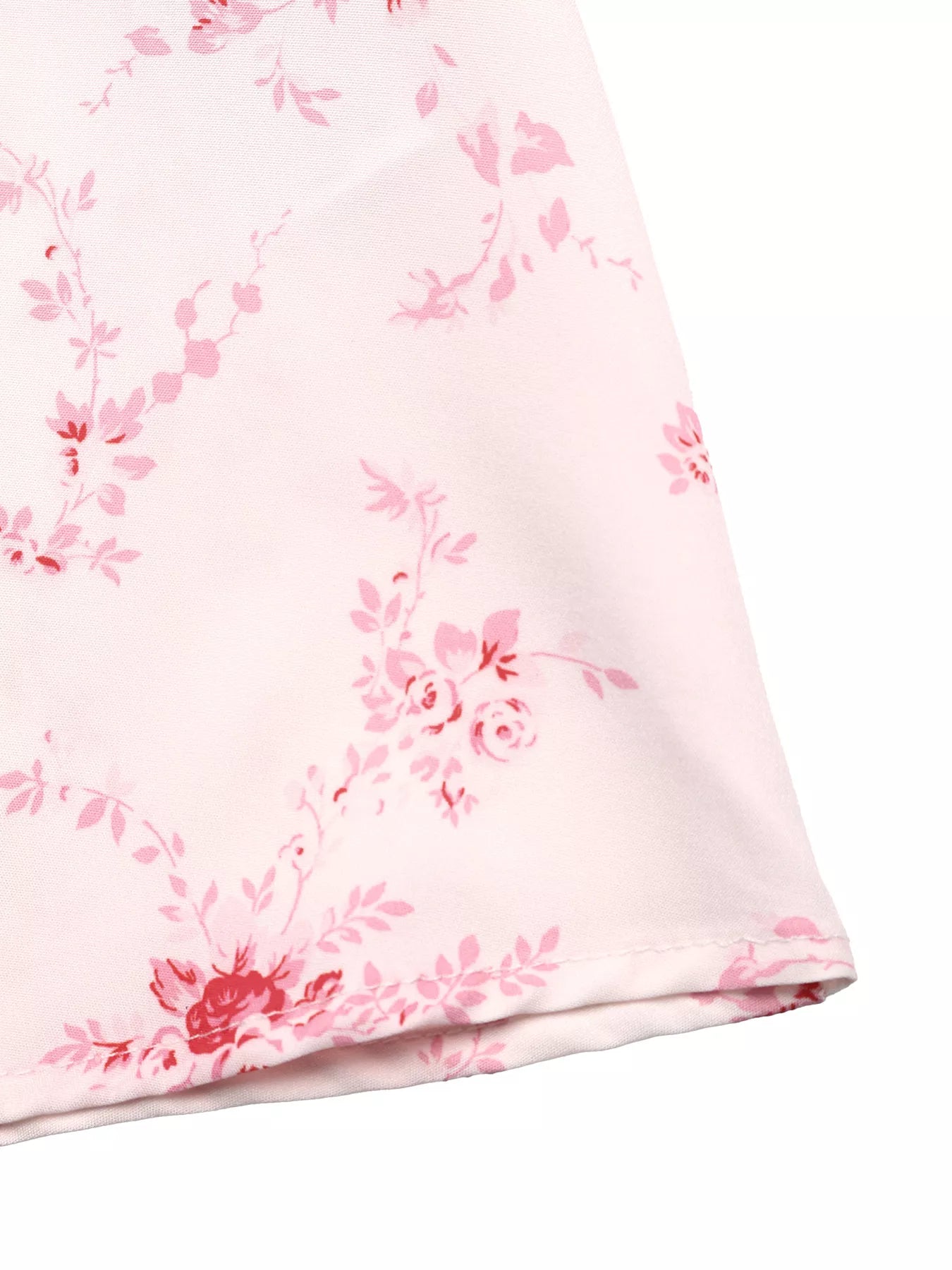 Floral Print Frill Trim Cami Dress