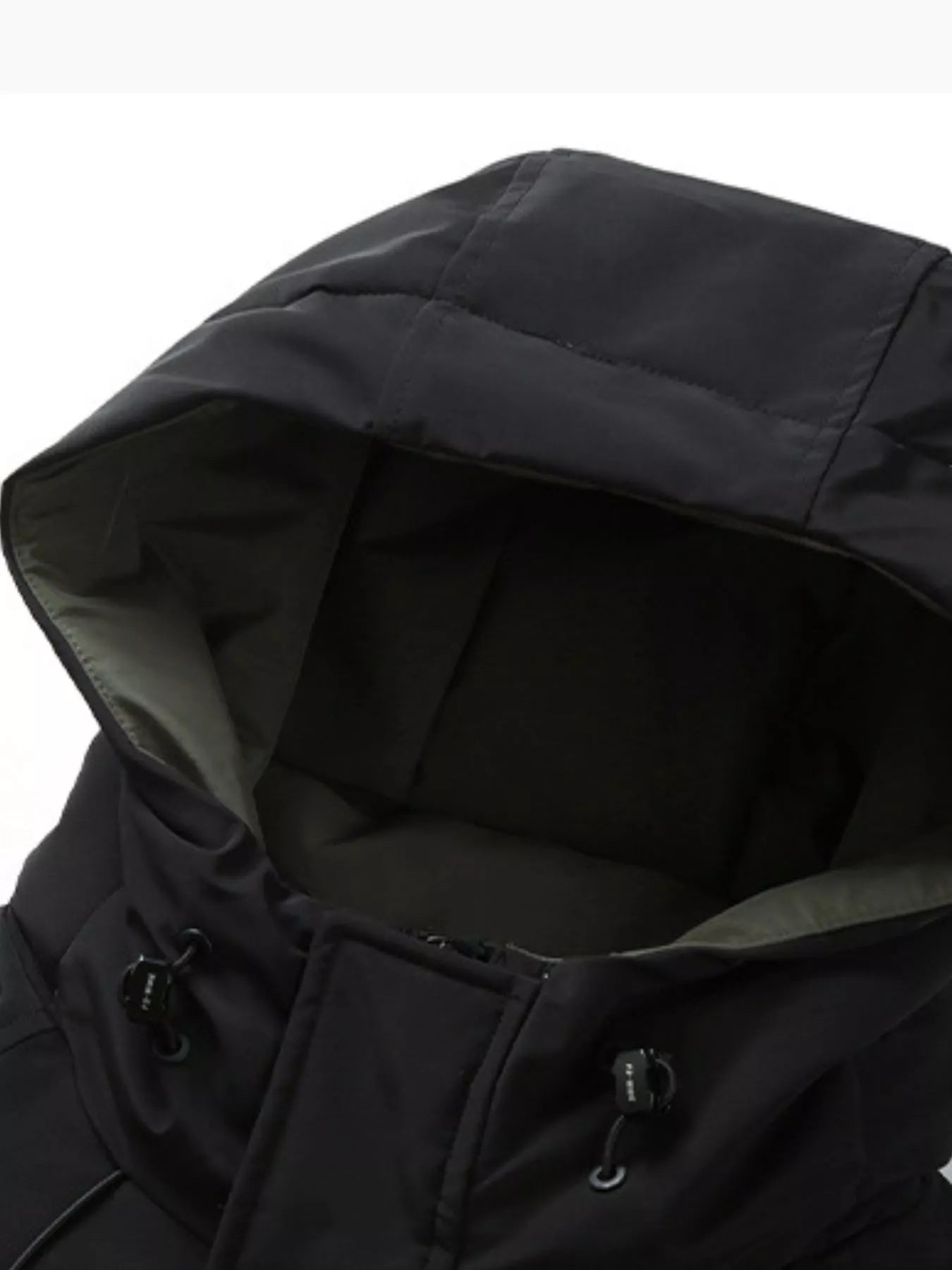 Men's Plus Size Adjustable Hooded Parka Jacket with Multiple Pockets