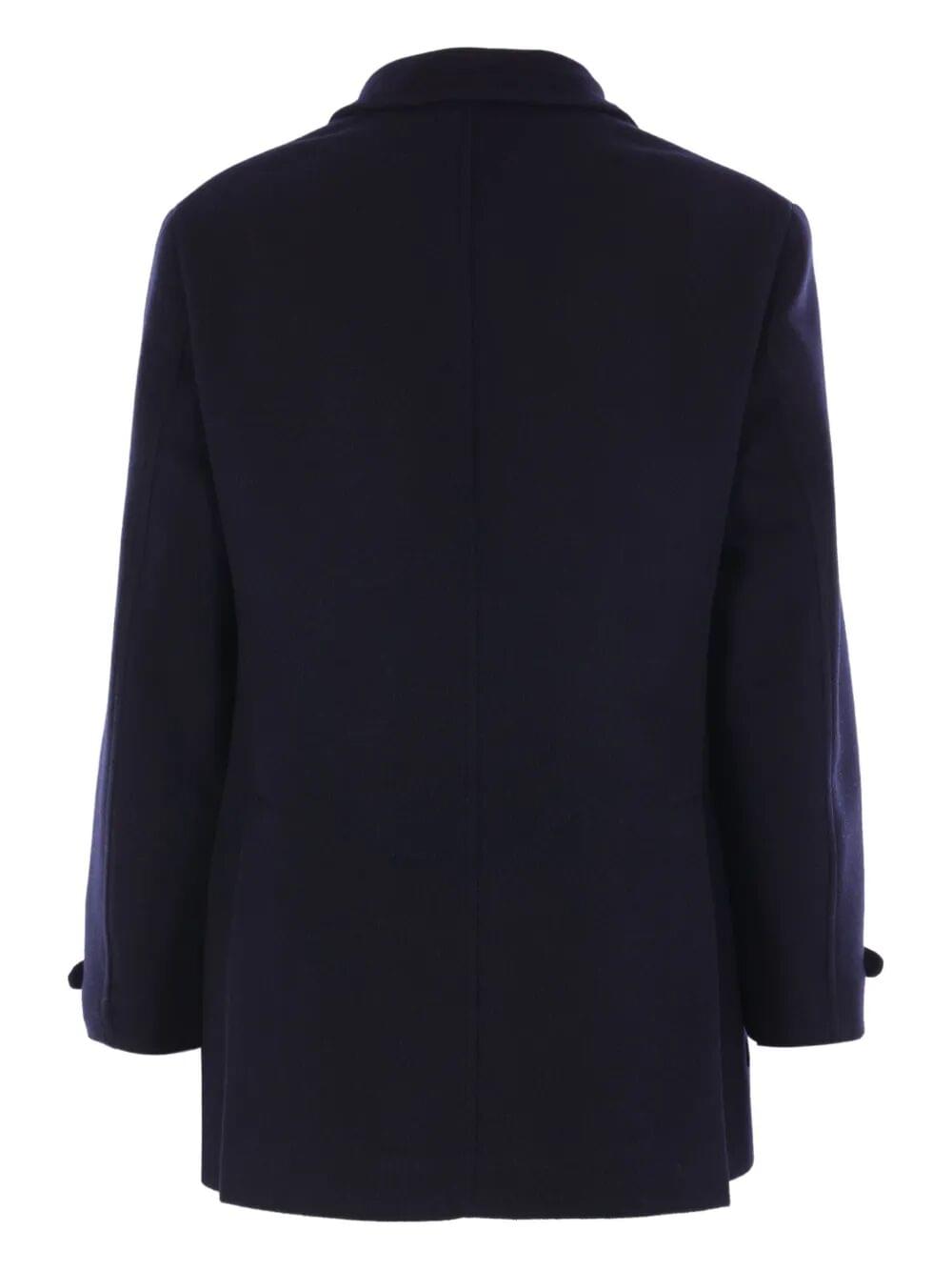 Brunello Cucinelli Men Double-Breasted Wool Coat