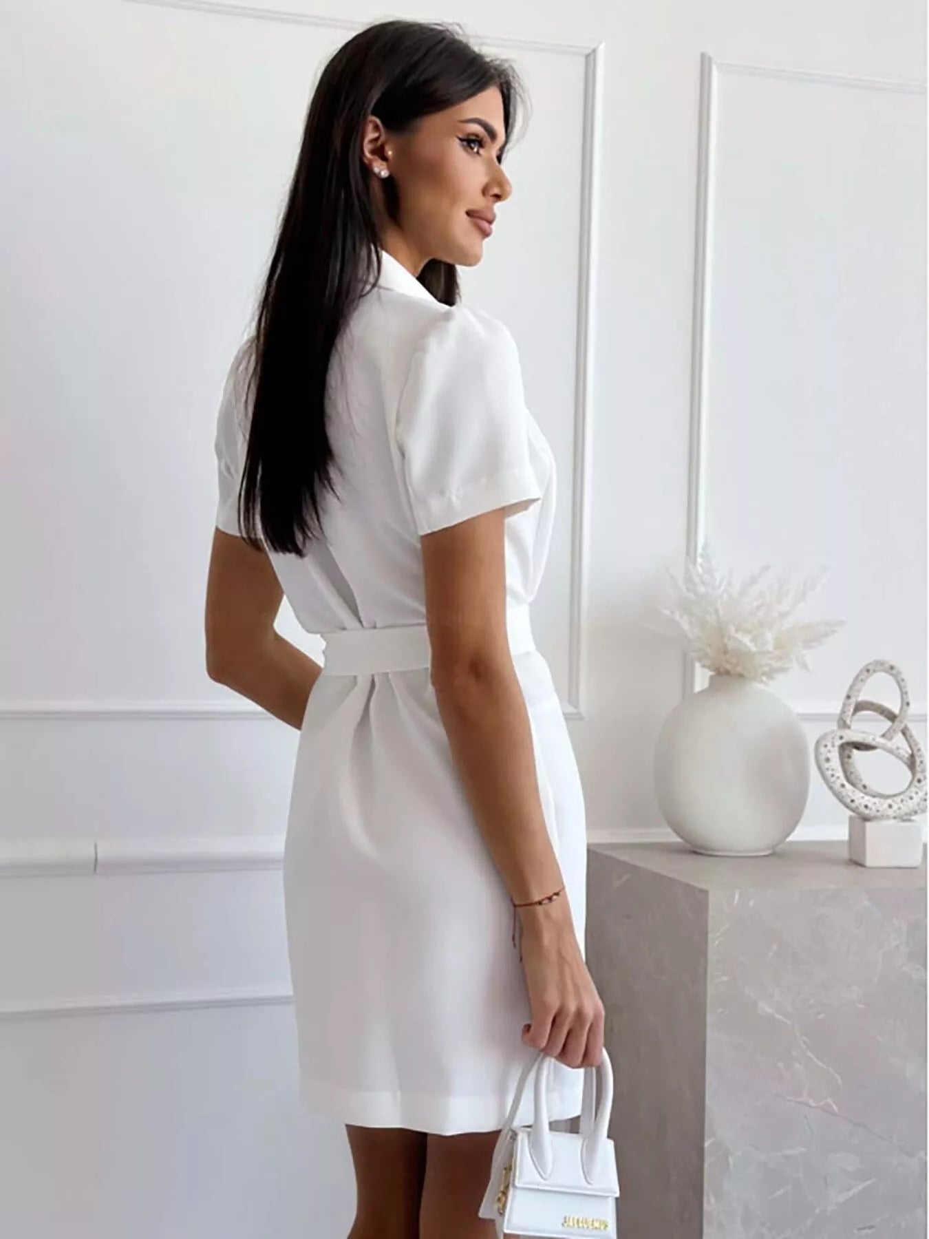 Double-breasted Blazer Dress with Belt