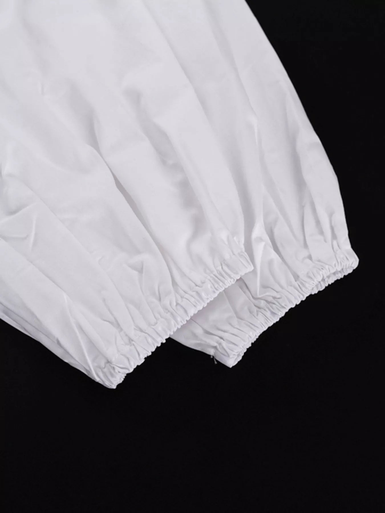 Button-Up Balloon Sleeve Mini Dress