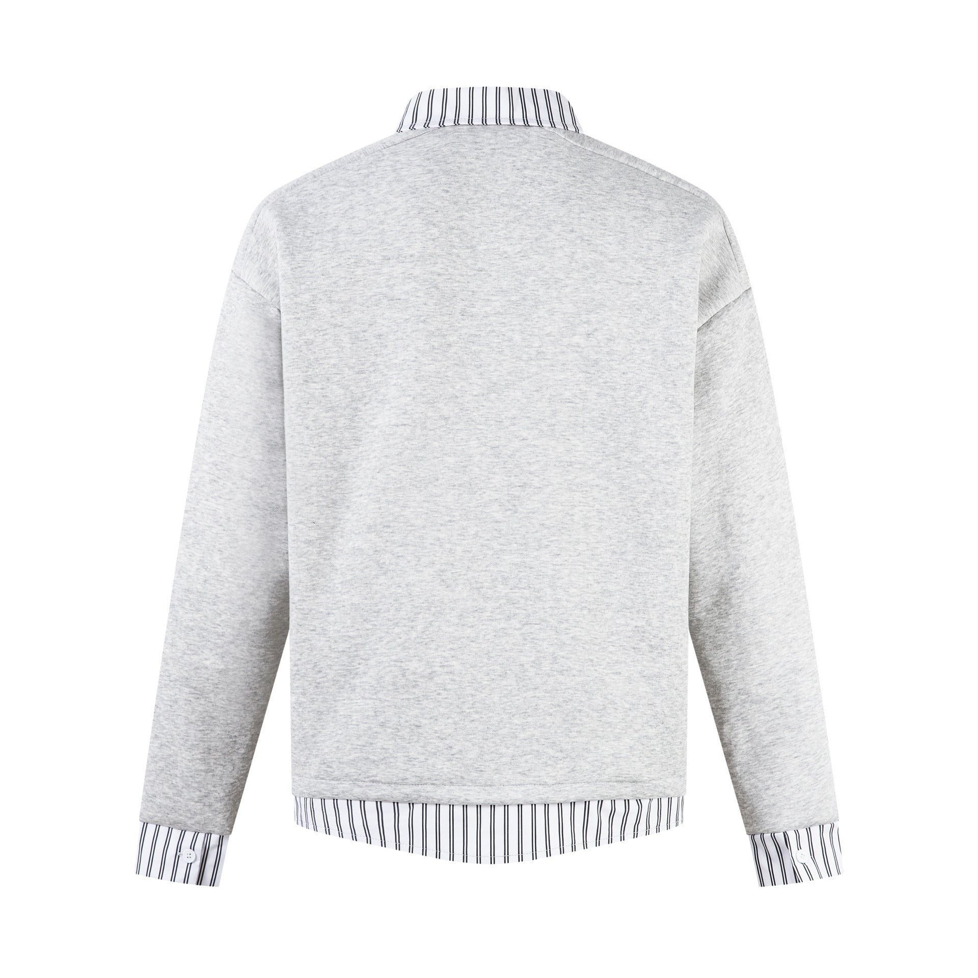 Collegiate Fleece Hoodie with Contrast Collar