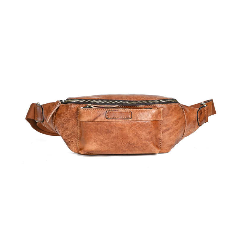 Retro Casual Genuine Leather Chest Bag