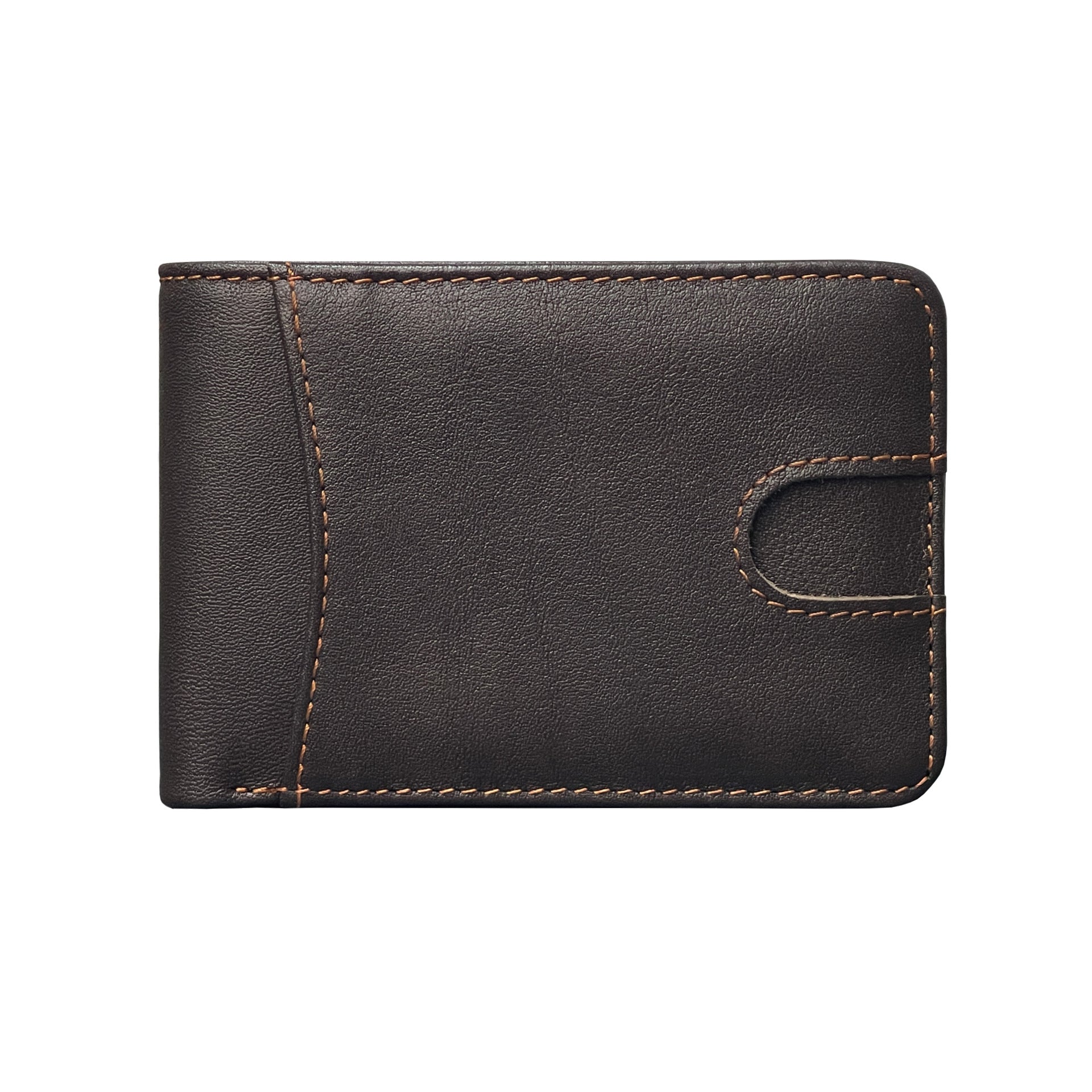 Oil-waxed Leather US Dollar Clip Card Holder