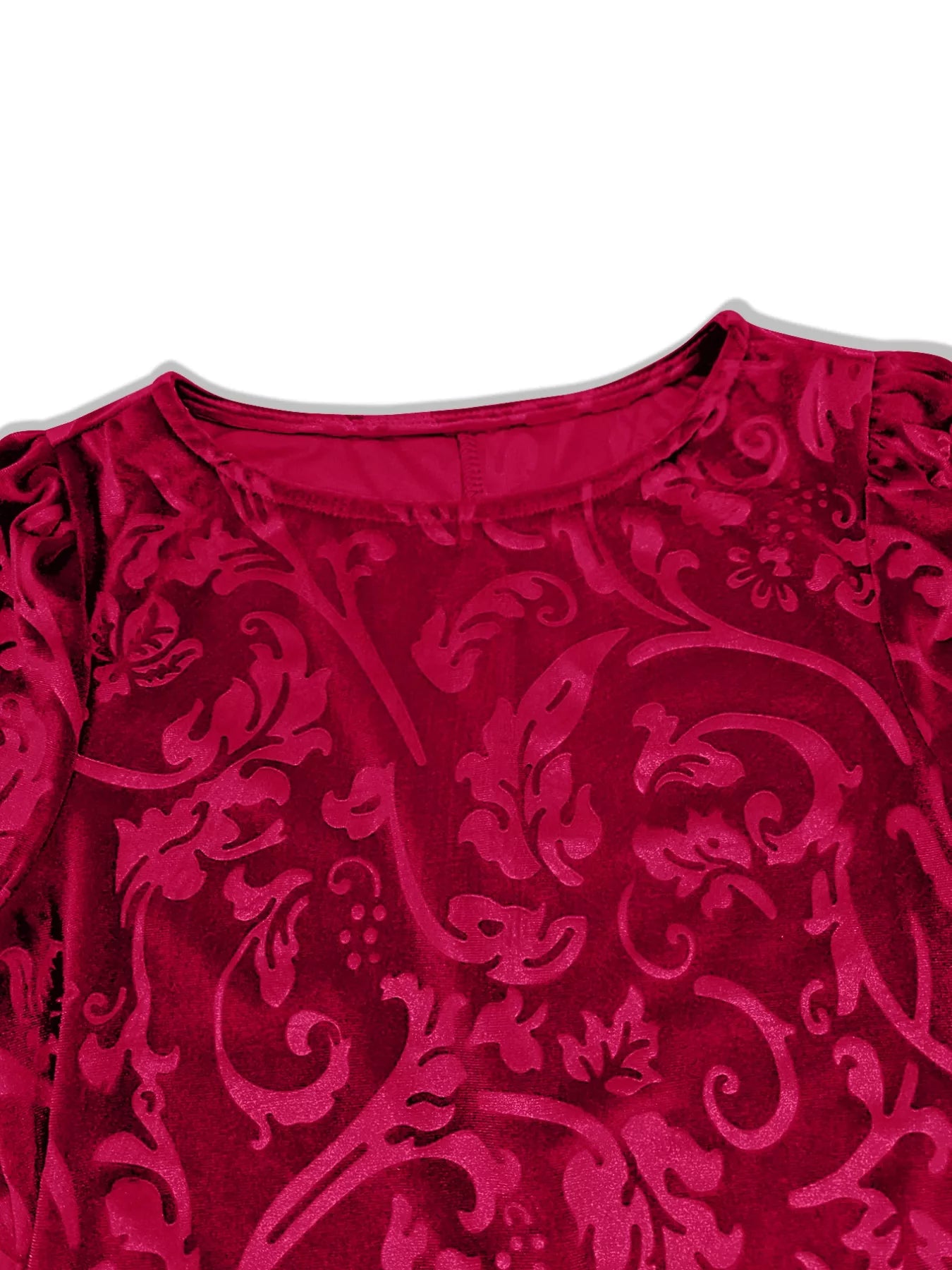 Velvet Floral Bodycon Mini Dress