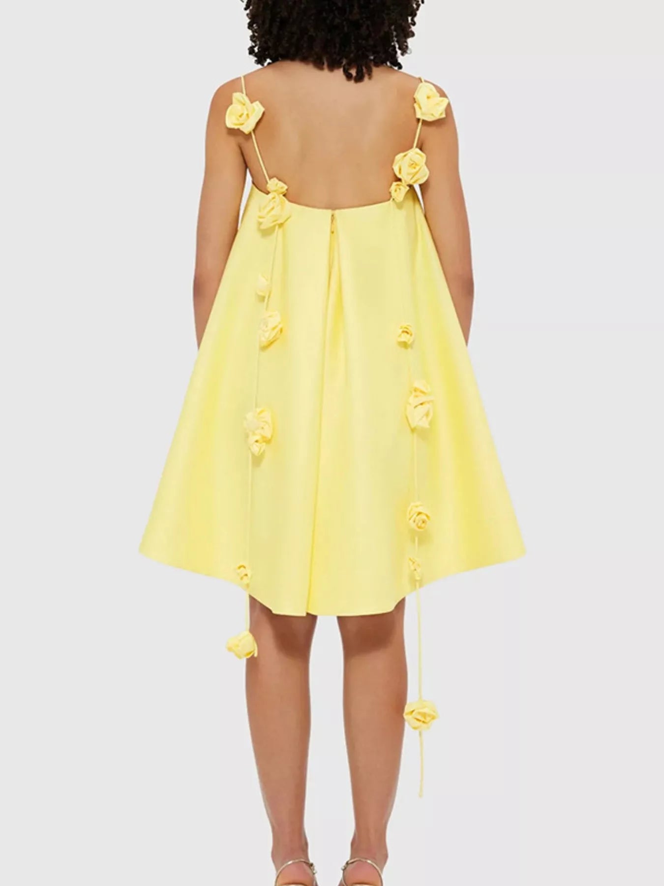 Floral Strap Mini A-Line Dress