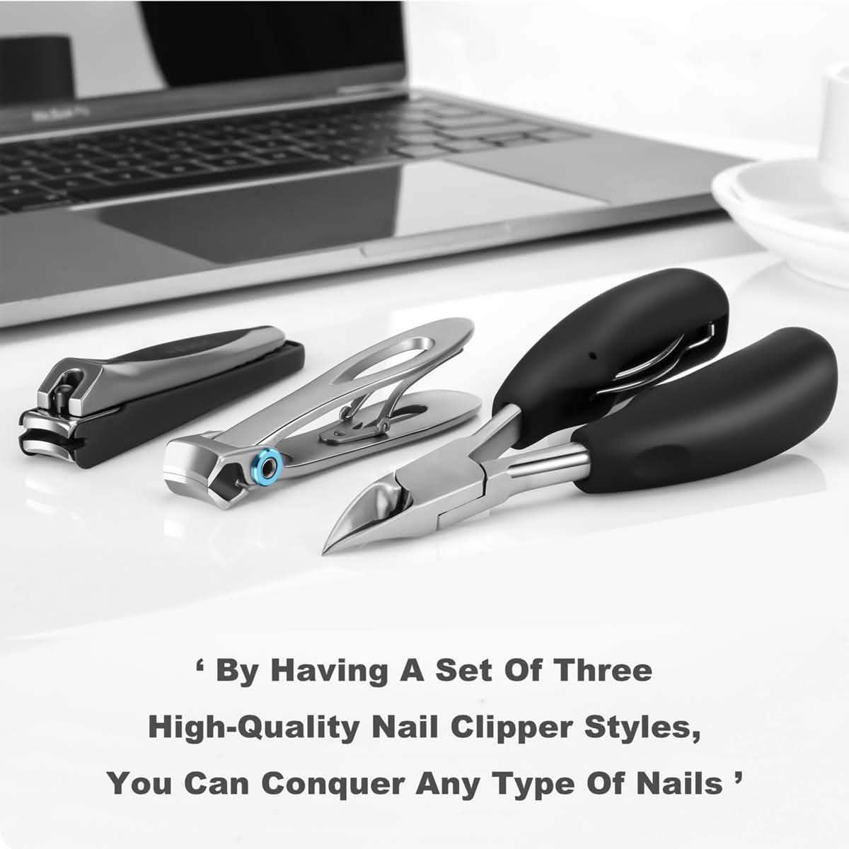 3-Piece: Large Nail Clippers Set - Overture Gifts