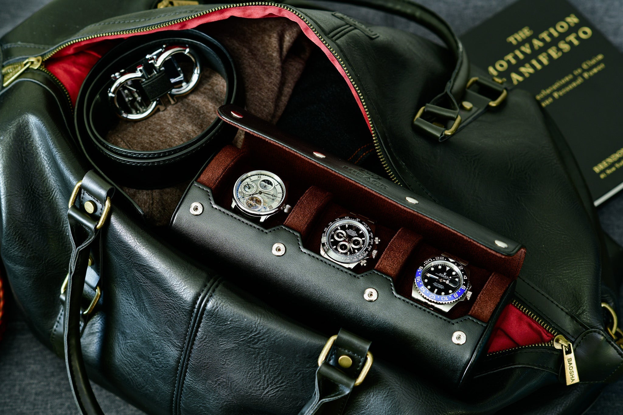 3 Watch Case - Jade Black - Overture Gifts