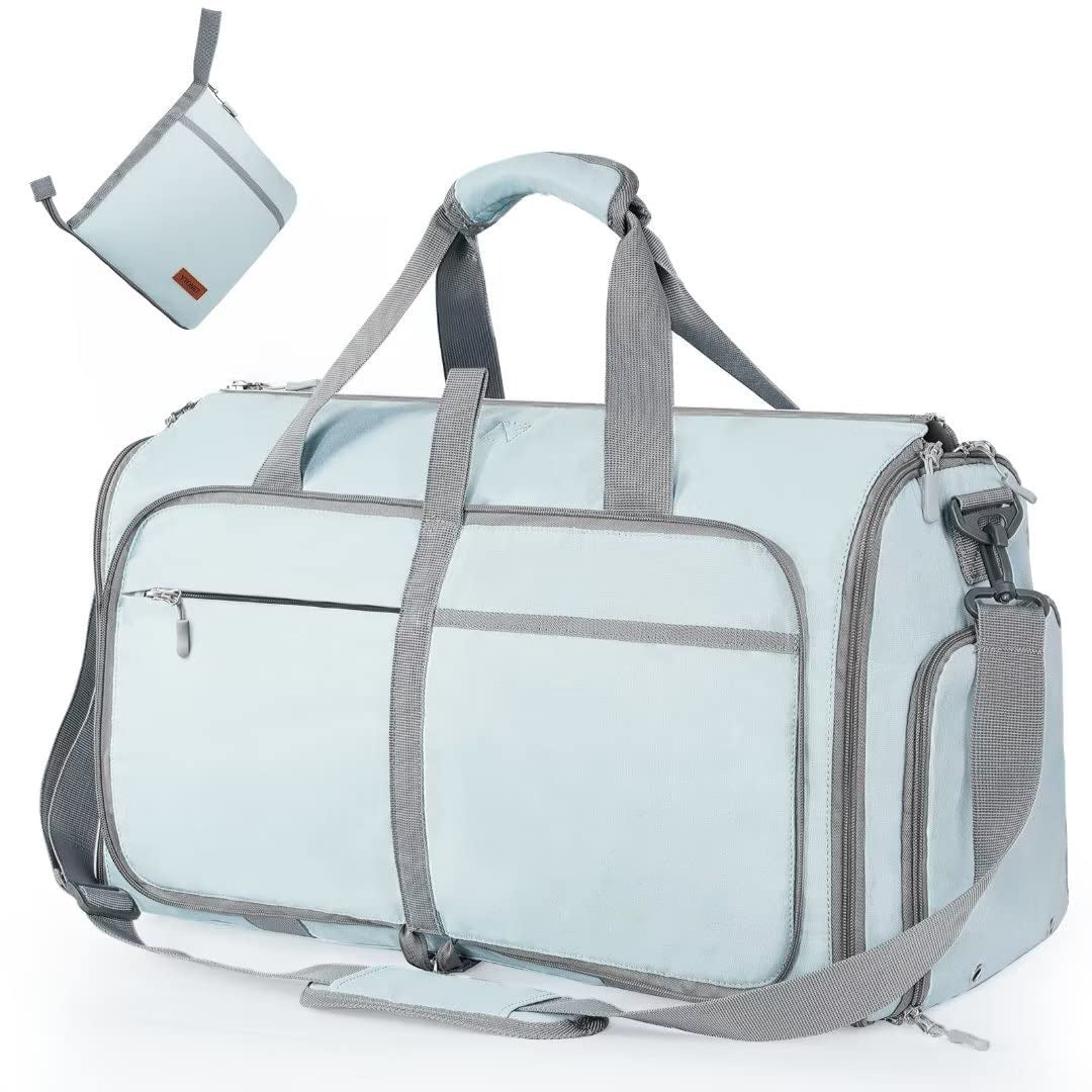 Women's Large Capacity Travel Duffle and Garment Bag Handbag