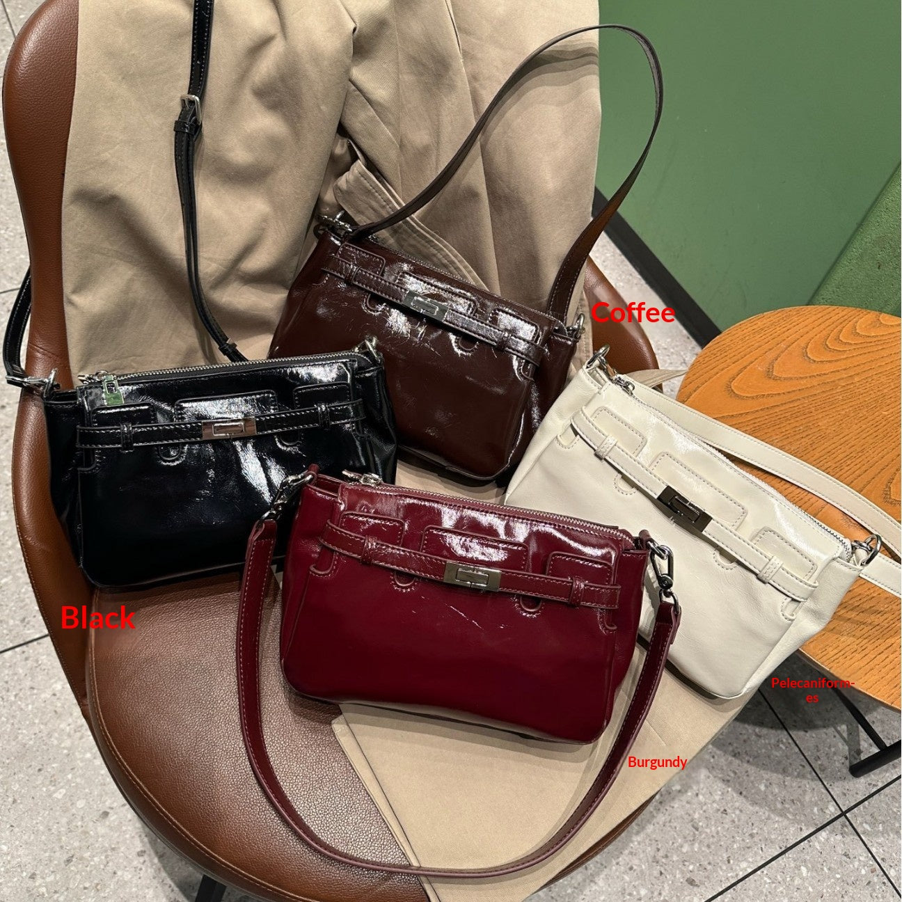 Custom Cross-Border Top-Grain Oil Wax Cowhide Underarm Bag 2026 New OEM Vintage-Feel Genuine Leather Handbag