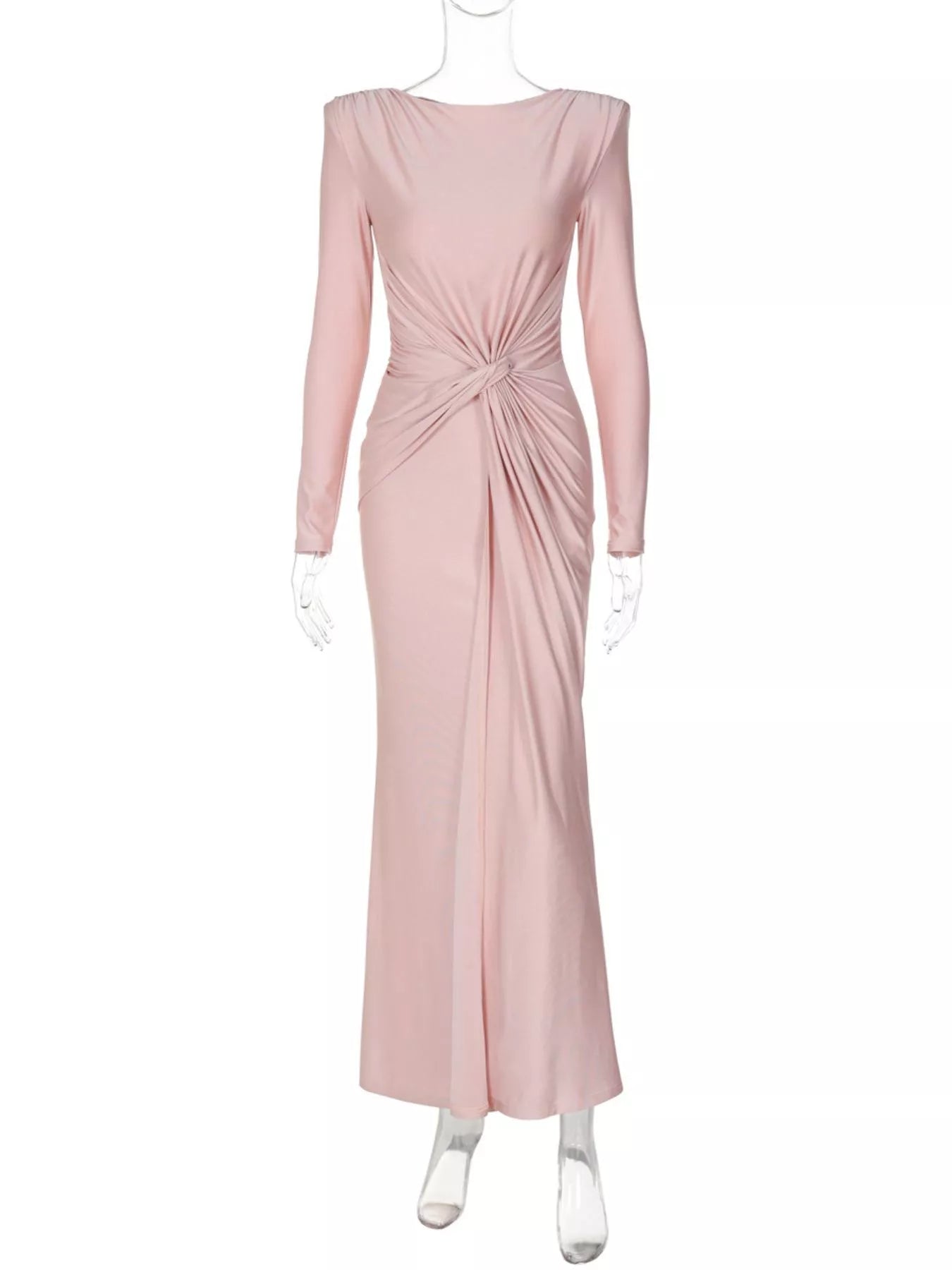 Twisted Long Sleeve Maxi Dress