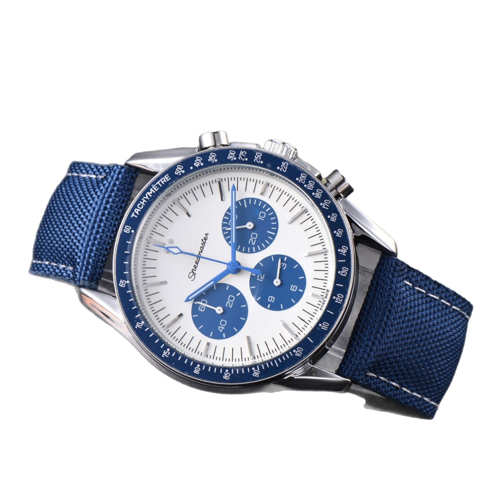 Business Mens 6-Hand Leather-Band Multi-Function Quartz Watch