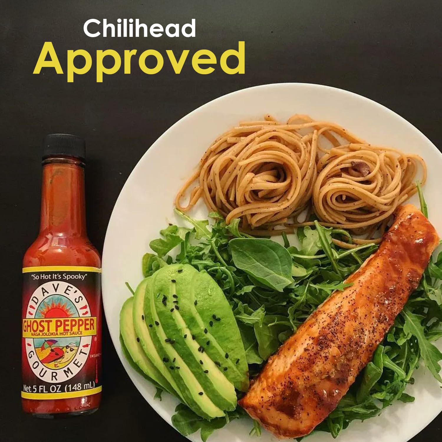 Dave's Gourmet Ghost Pepper Naga Jolokia Hot Sauce, Case of 6, 5 Fl Oz