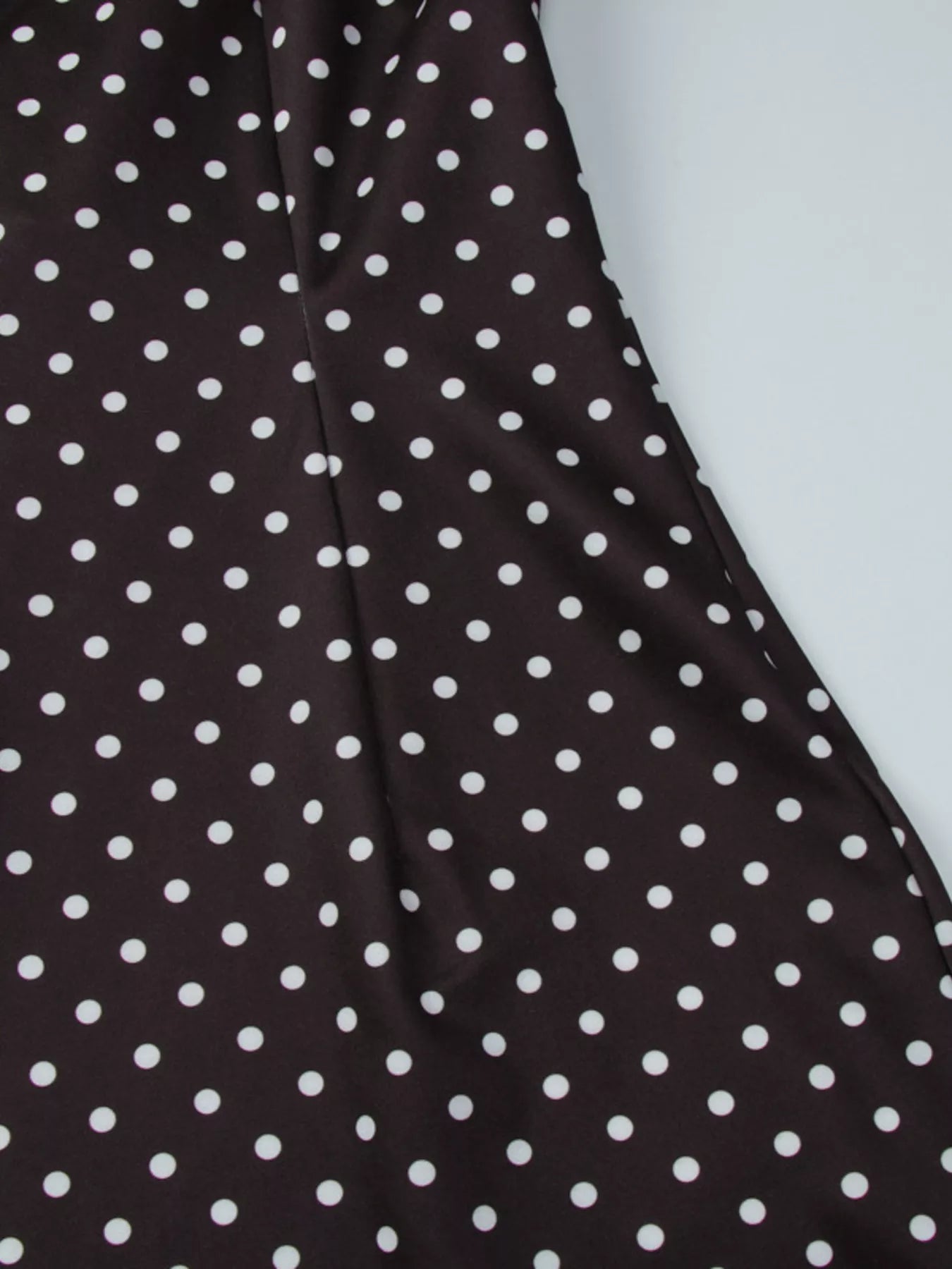 Polka Dot Cut-Out Front Mini Dress