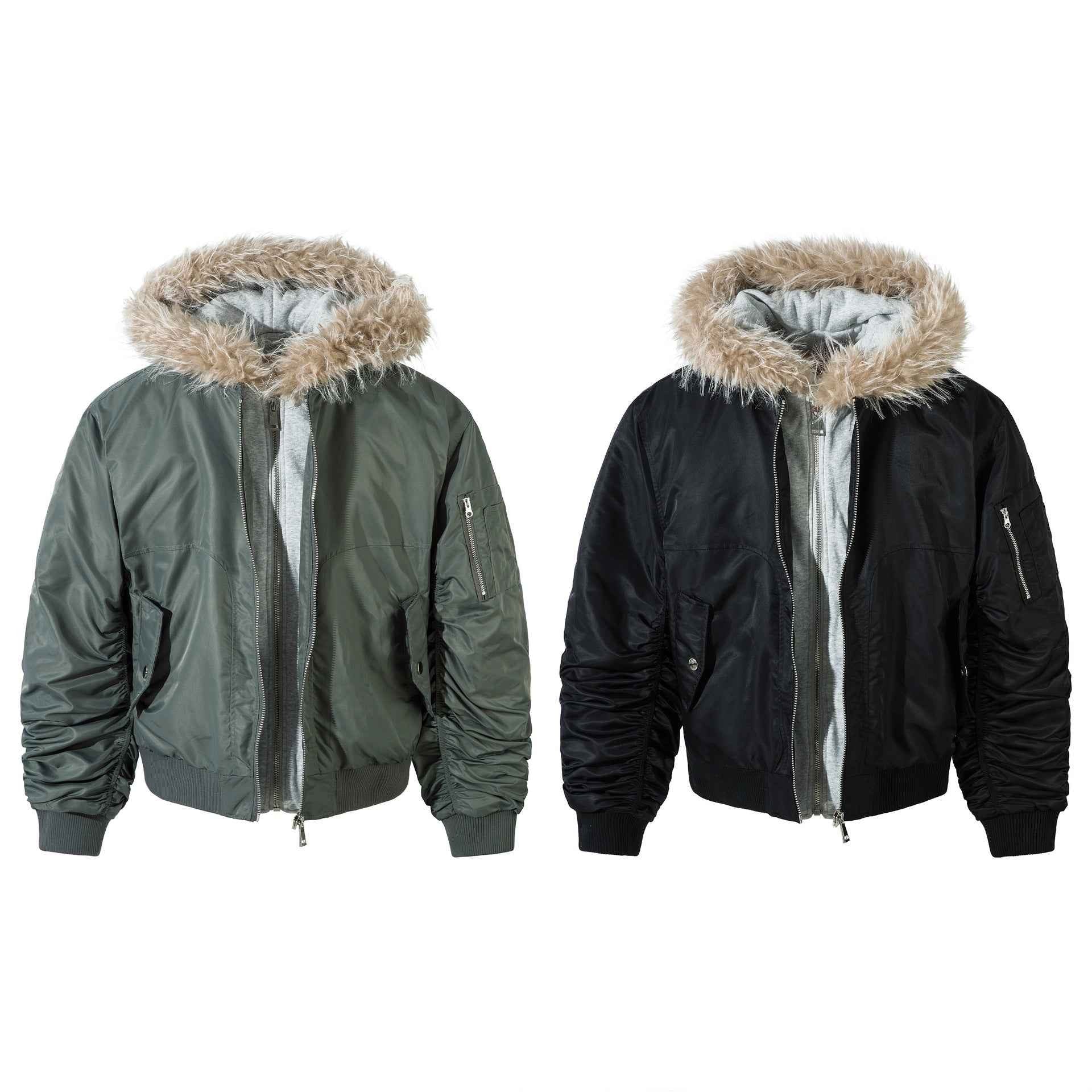 Two fake warm cotton jackets for pilots