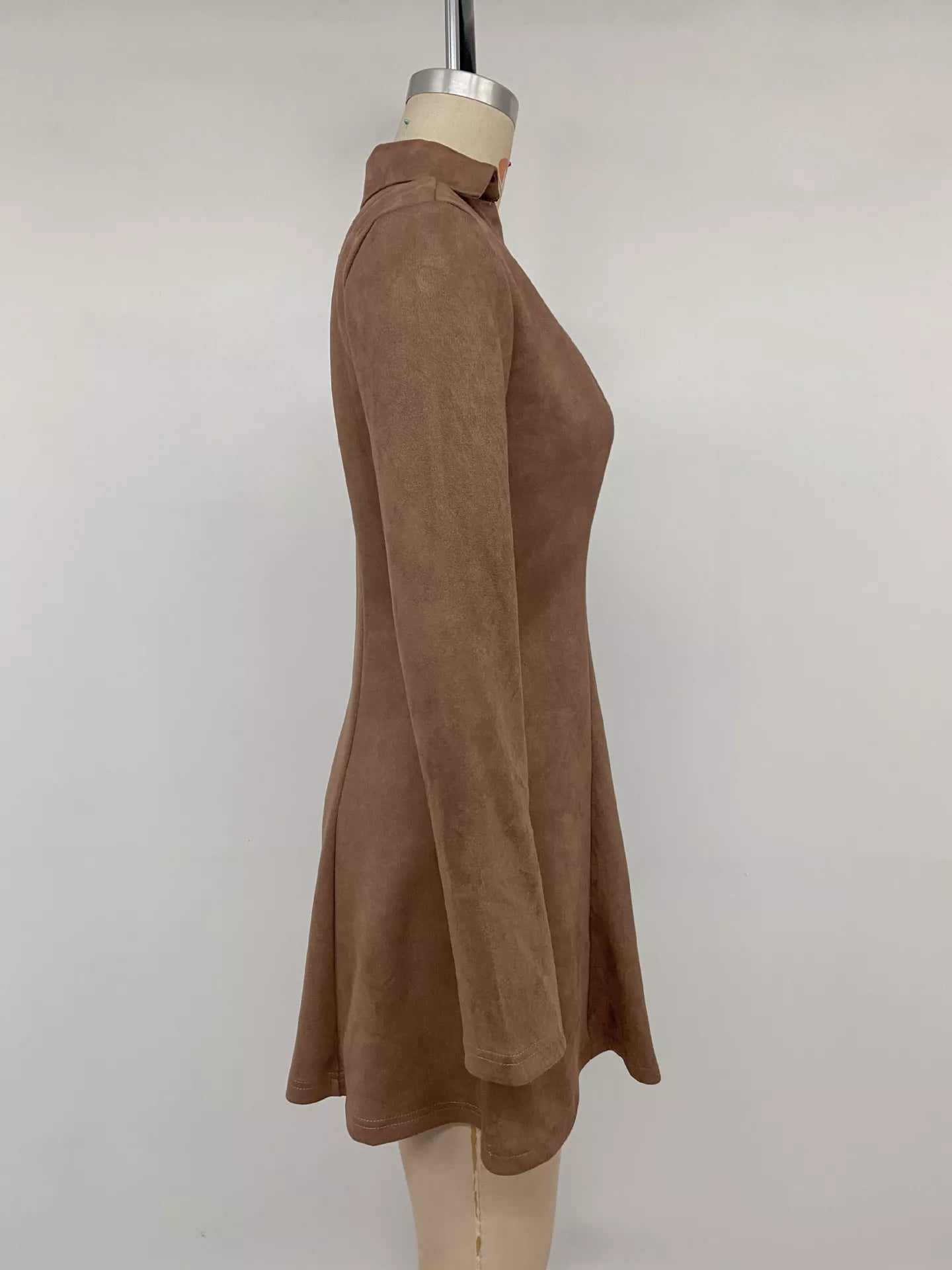 Johnny Collar Long Sleeve Dress