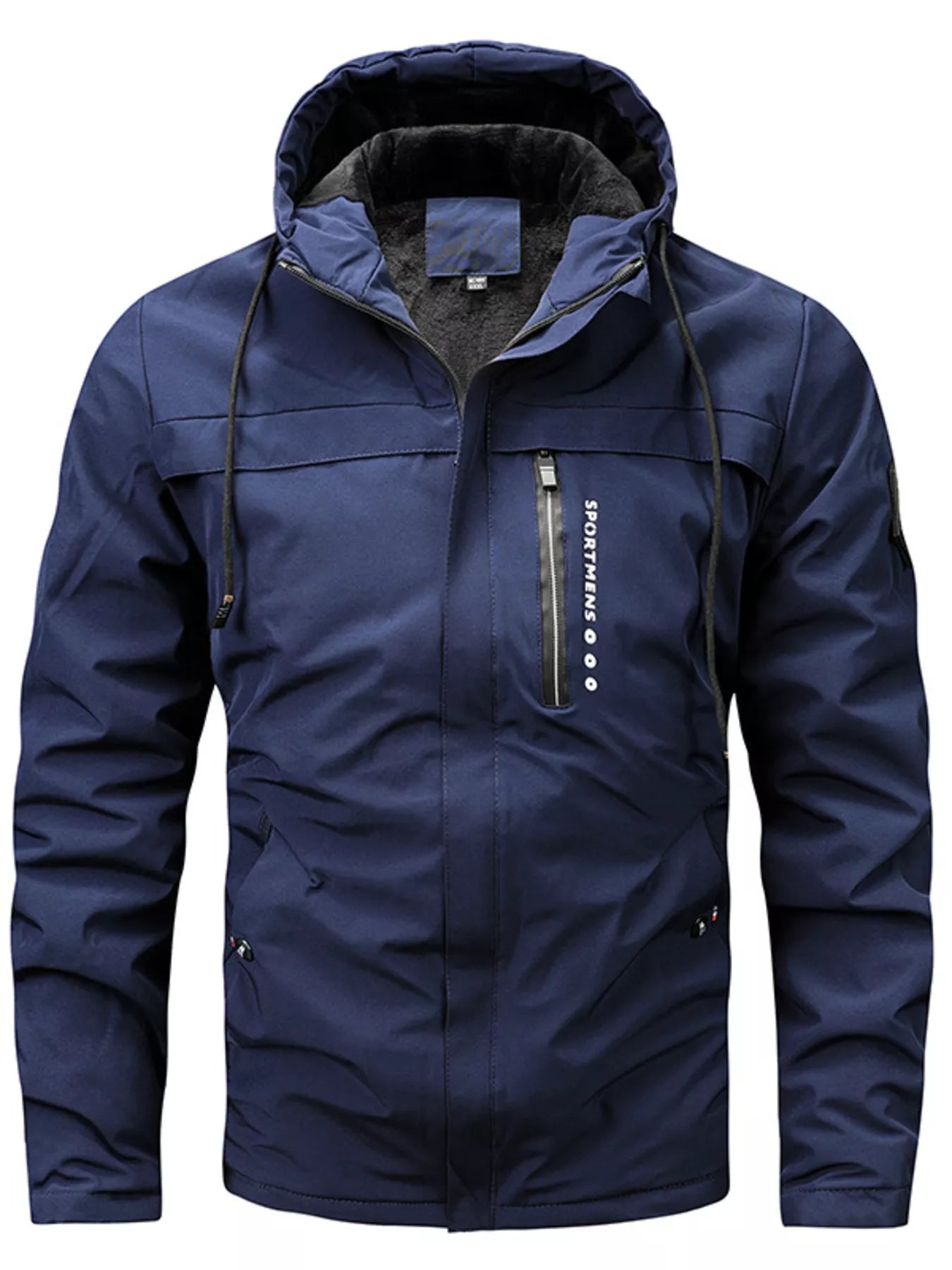 Men's Plus Size Winter Warm Hooded Parka Jacket