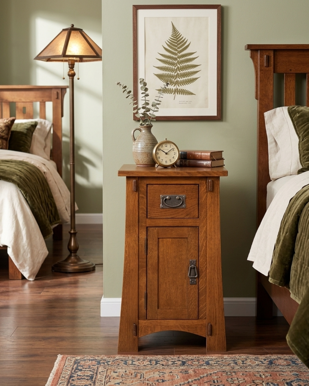 Mission Tapered Leg Narrow Nightstand