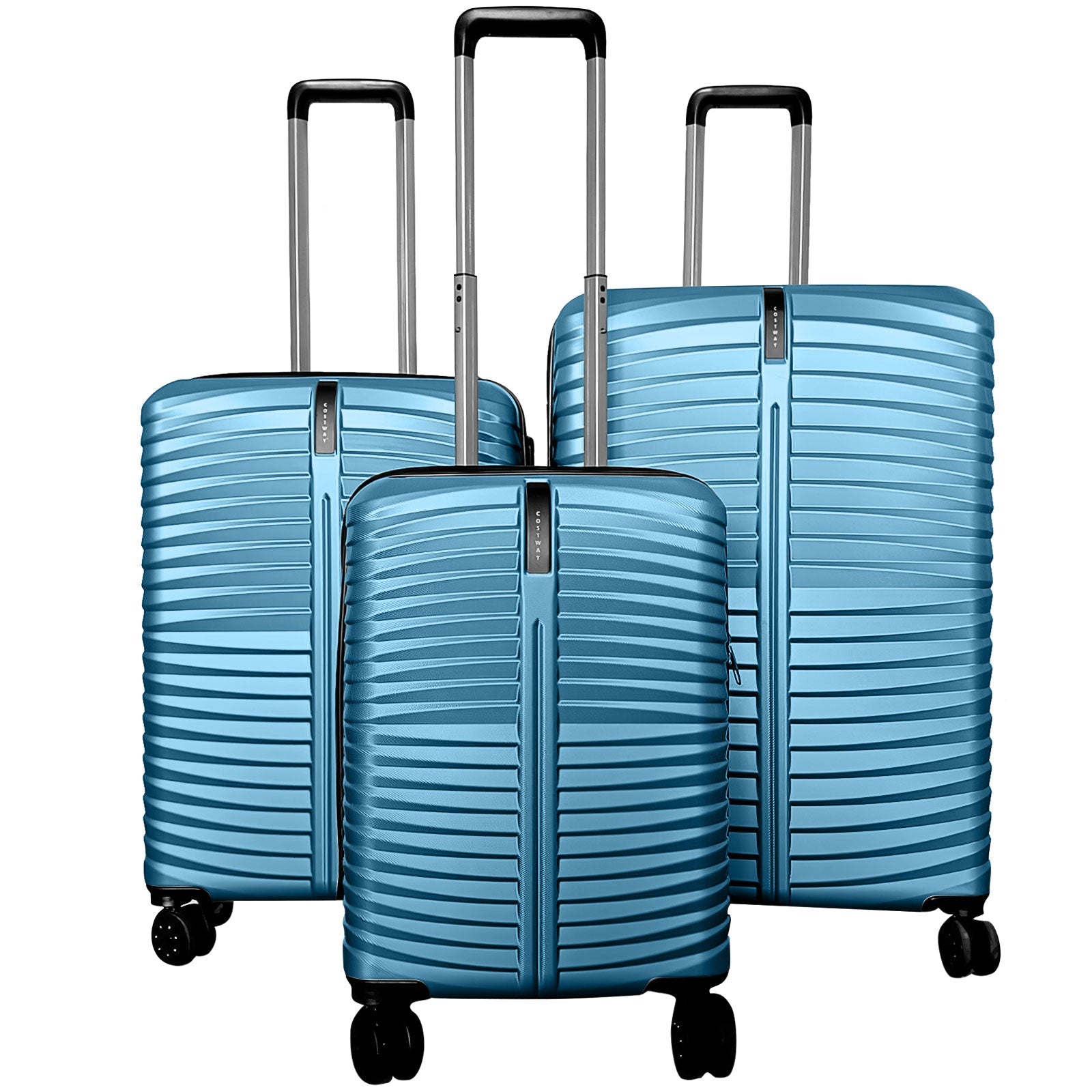 3-Piece 20/24/28 Inch Lightweight Hardside Luggage Set with 8-Spinner Wheels