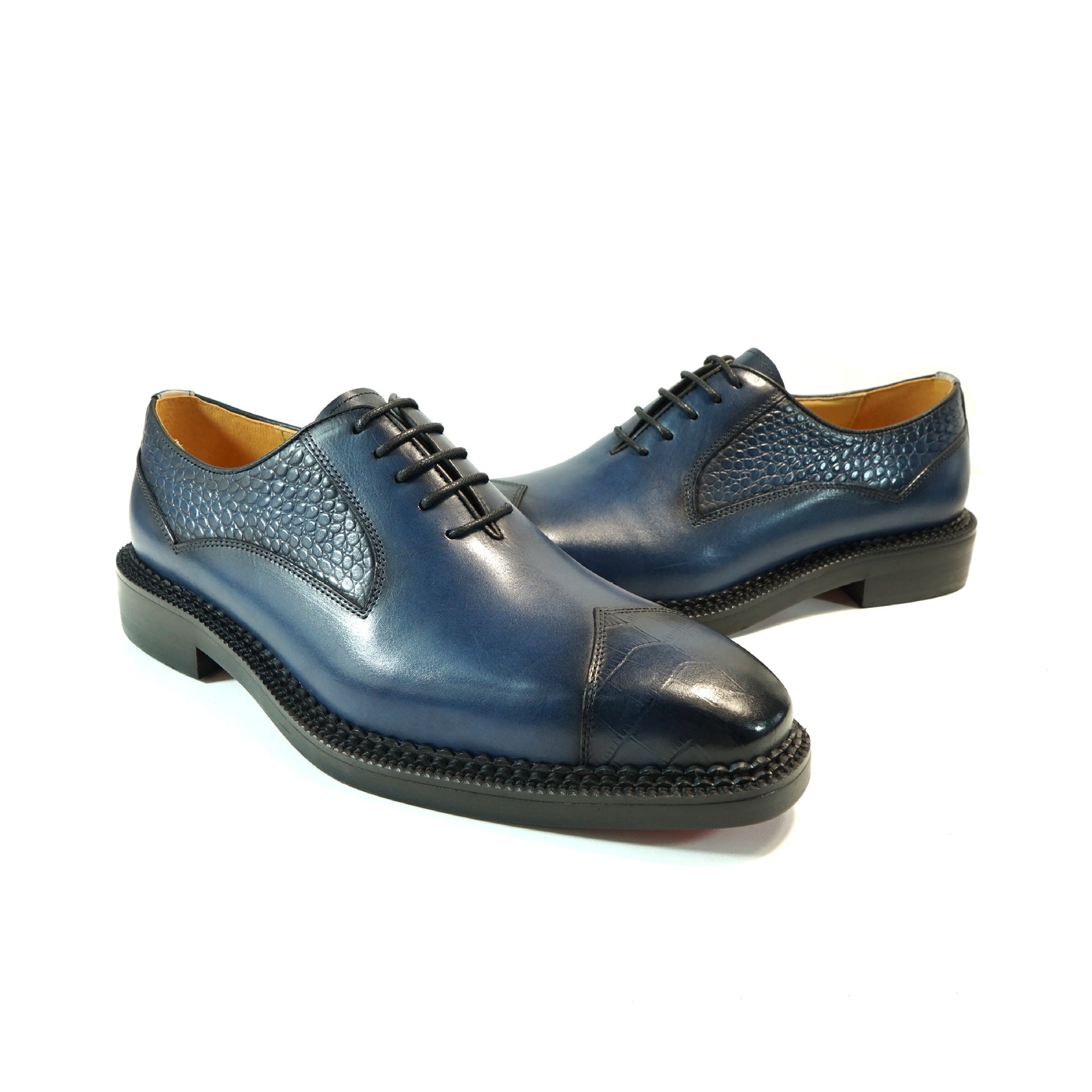 Low-top Handmade Oxford Shoes Cowhide Casual Trendy