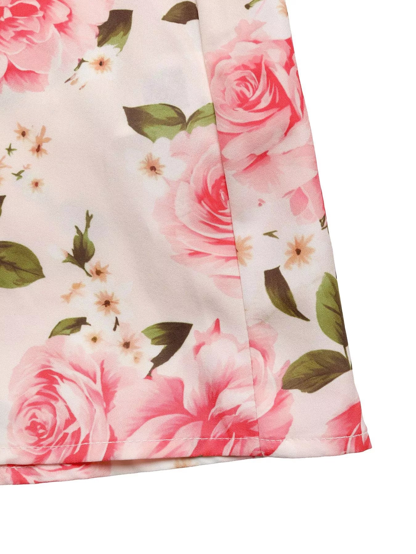 Floral Print Halter Neck Midi Dress