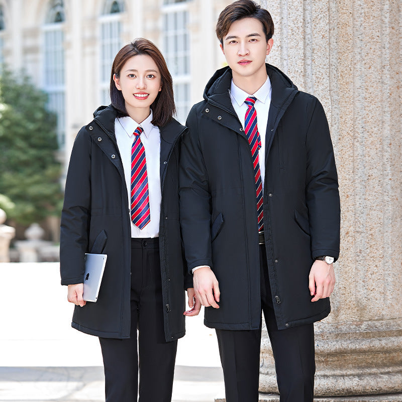 Men's And Women's Parka Thickened Cotton-padded Clothes Winter Warm-keeping Clothing Overalls
