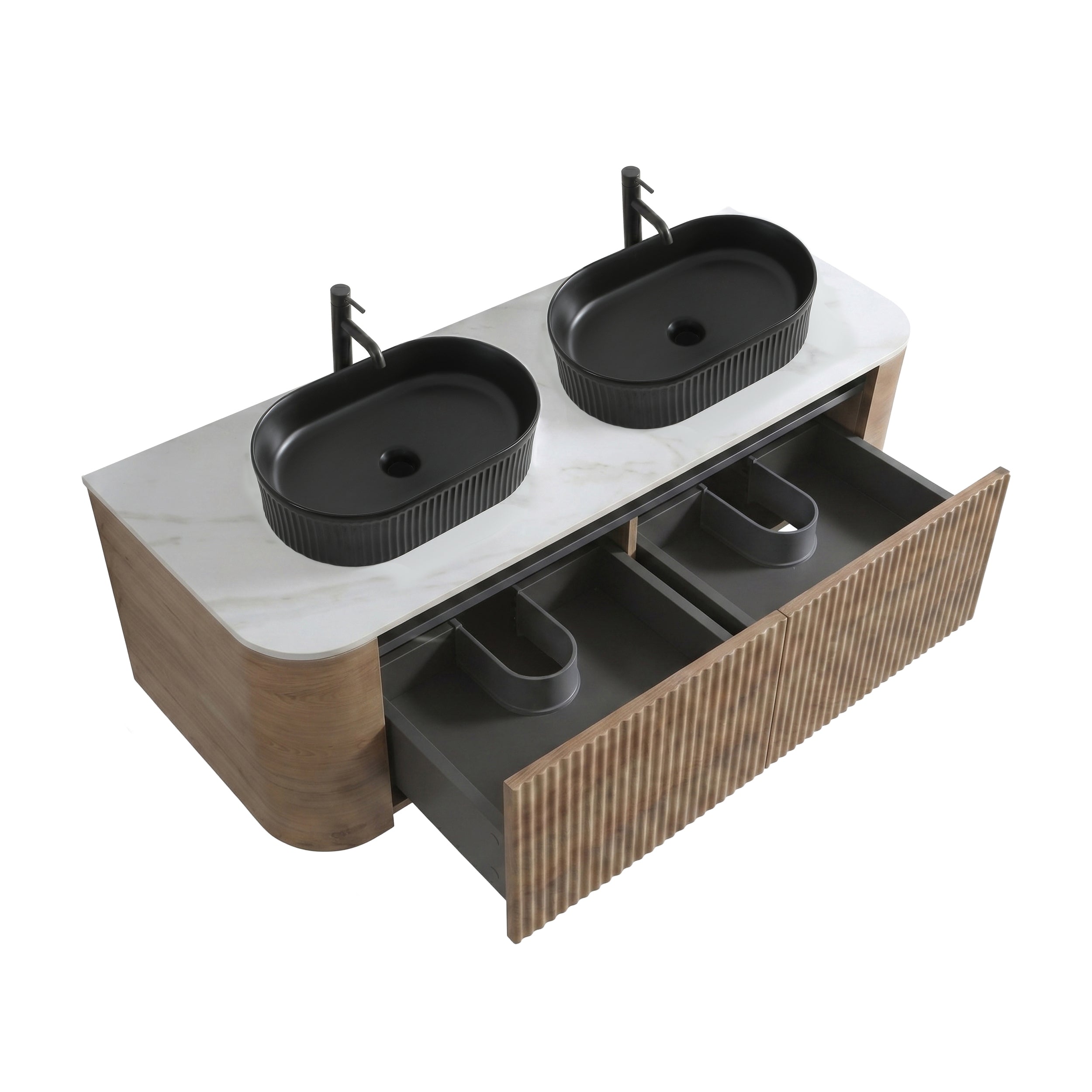 Erba 60 Inch Bathroom Vanity with Sink, Honey