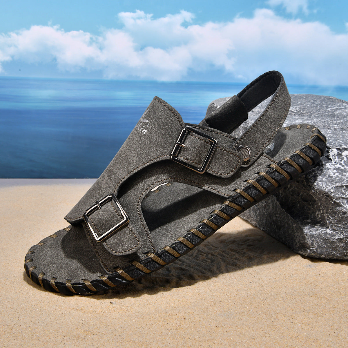 Genuine Leather Soft-soled Non-slip Beach Shoes
