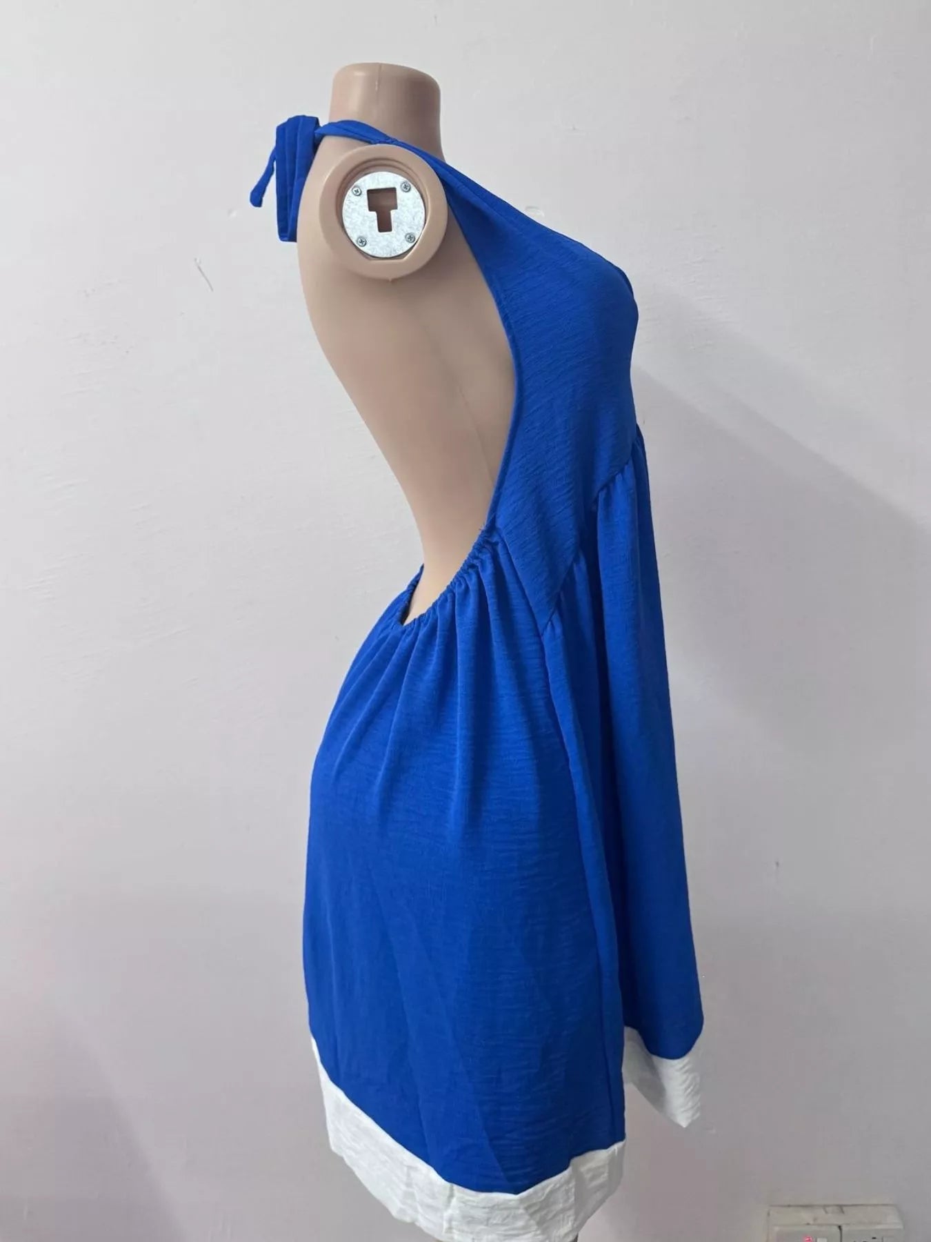 Backless Halter Neck Mini Dress