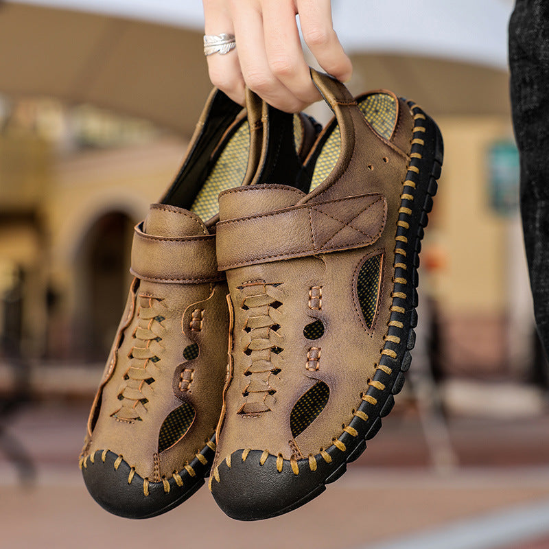 Outdoor Leather Casual Wading Sandals