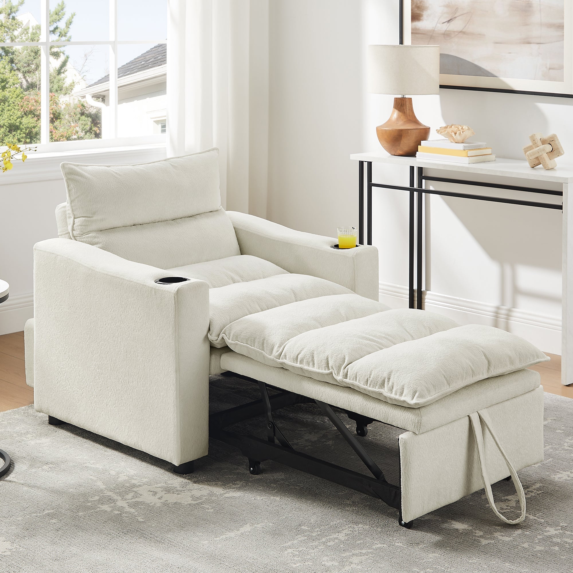 Sleeper Sofa Chair Bed, Convertible Sofa Chair 3-in-1